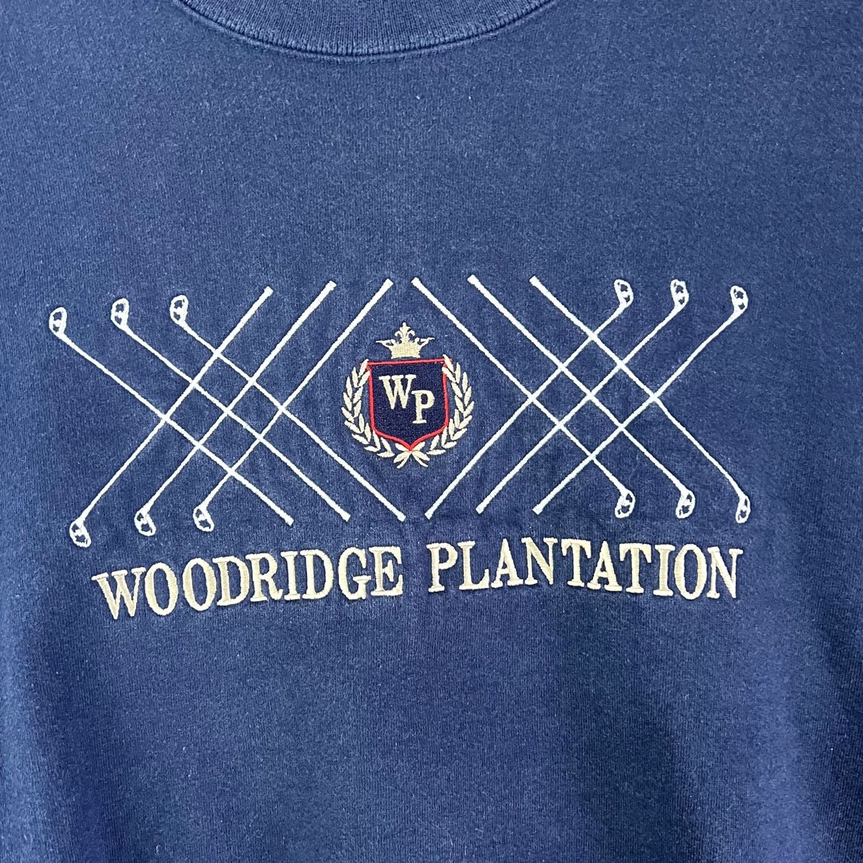 Vintage VINTAGE Cross Creek Sweatshirt Mens 2XL Blue Woodridge Plantation Made USA 90s Size US XXL / EU 58 / 5 - 2 Thumbnail