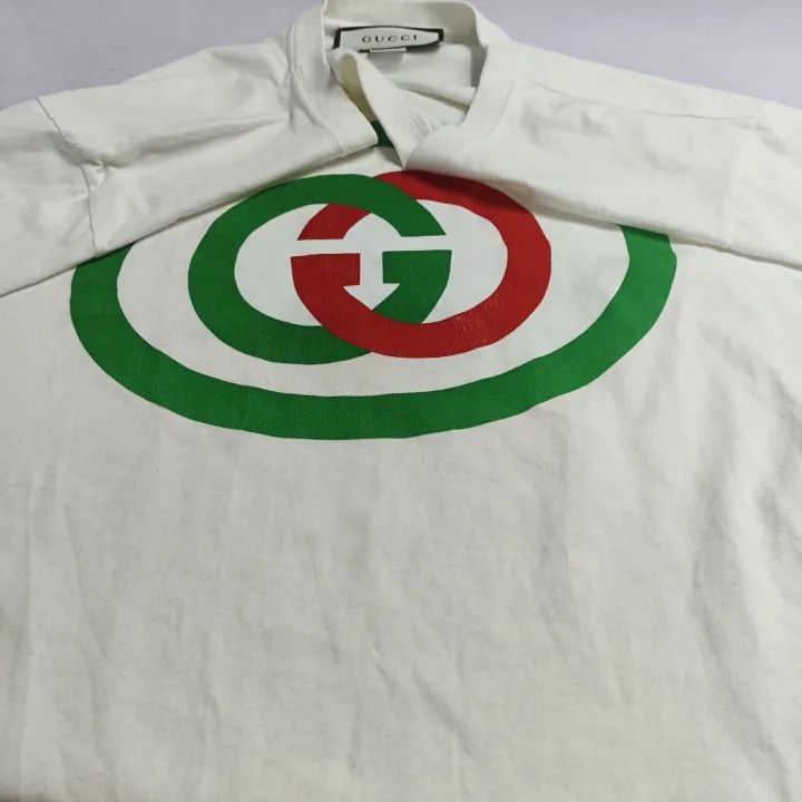 Gucci Gucci Gucci Oversized Double G Logo Short Sleeve T-Shirt - Size US L / EU 52-54 / 3 - 2 Thumbnail