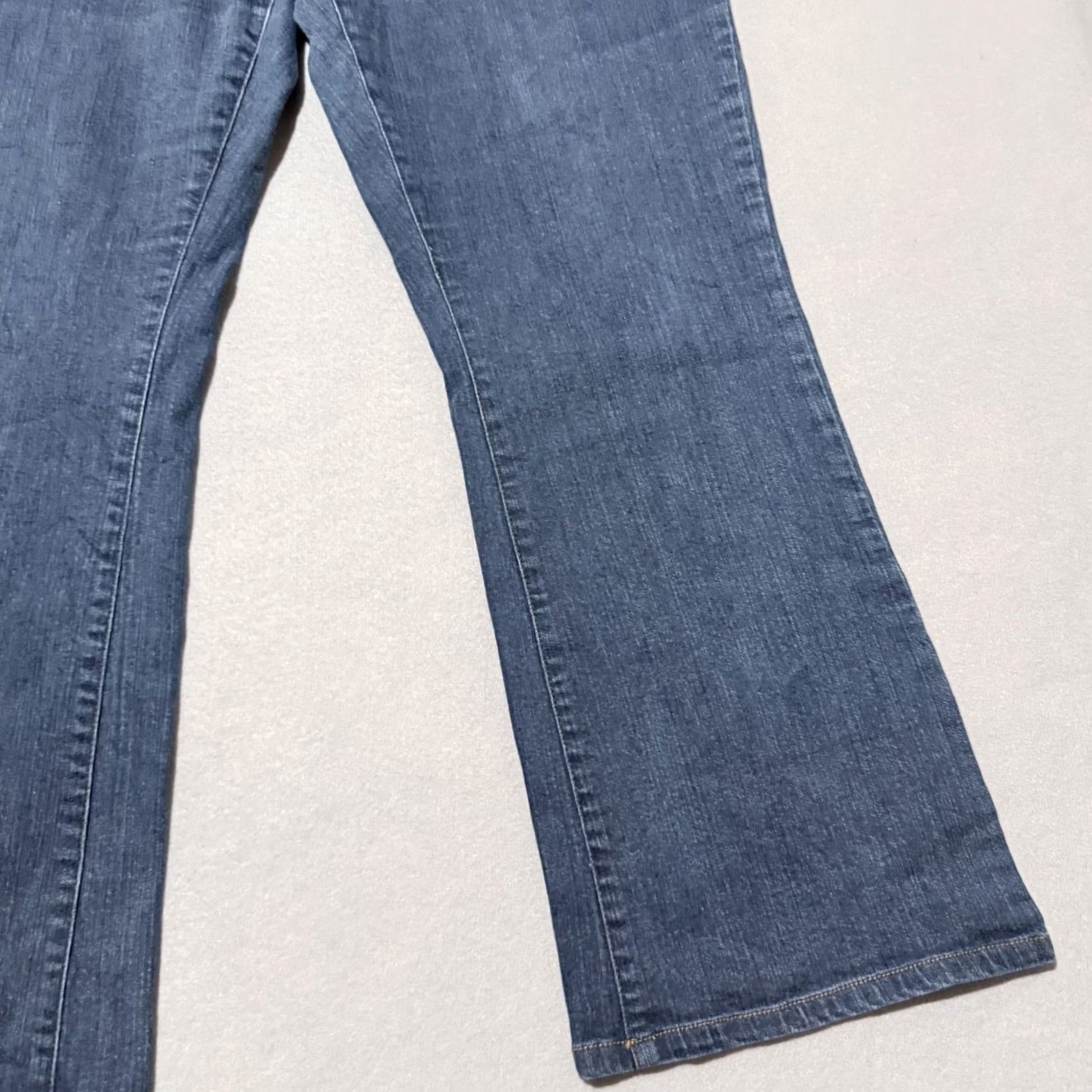 Vintage Smith's Bootcut Jeans Women's Blue Denim Dark Wash Mid-Rise Slim Fit - 16 Size 38" / US 16 / IT 52 - 6 Thumbnail