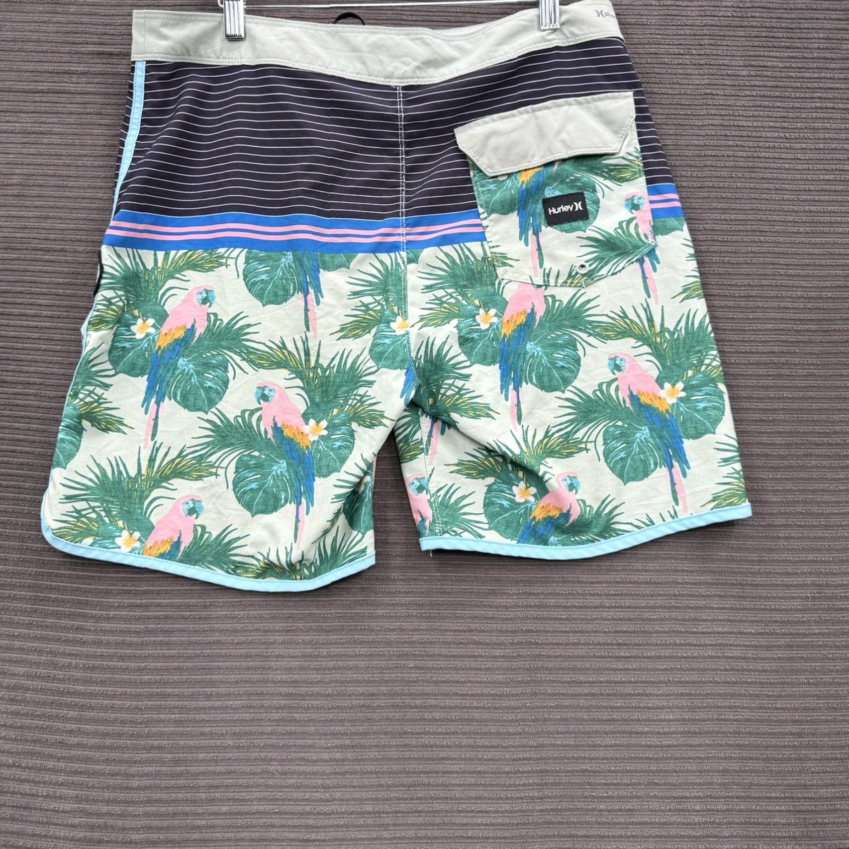 Hurley Hurley Boardshorts Men 32 Beach Swim 7" Inseam Multicolor Sand Sierra Phantom Size US 32 / EU 48 - 2 Thumbnail