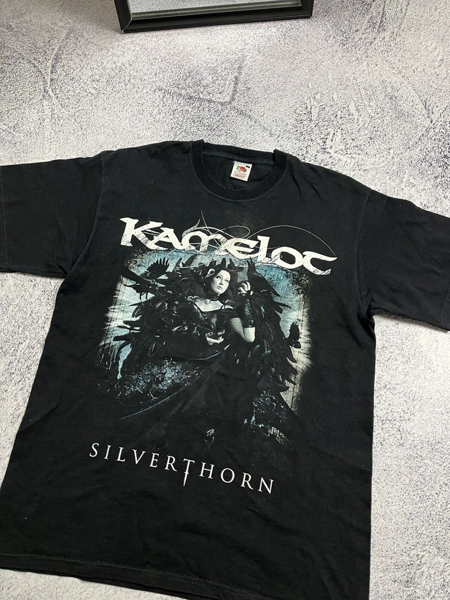 Band Tees × Vintage Vintage 00’s Kamelot Silverthorn Rock Band T Shirt Rare Y2k Size US L / EU 52-54 / 3 - 3 Thumbnail