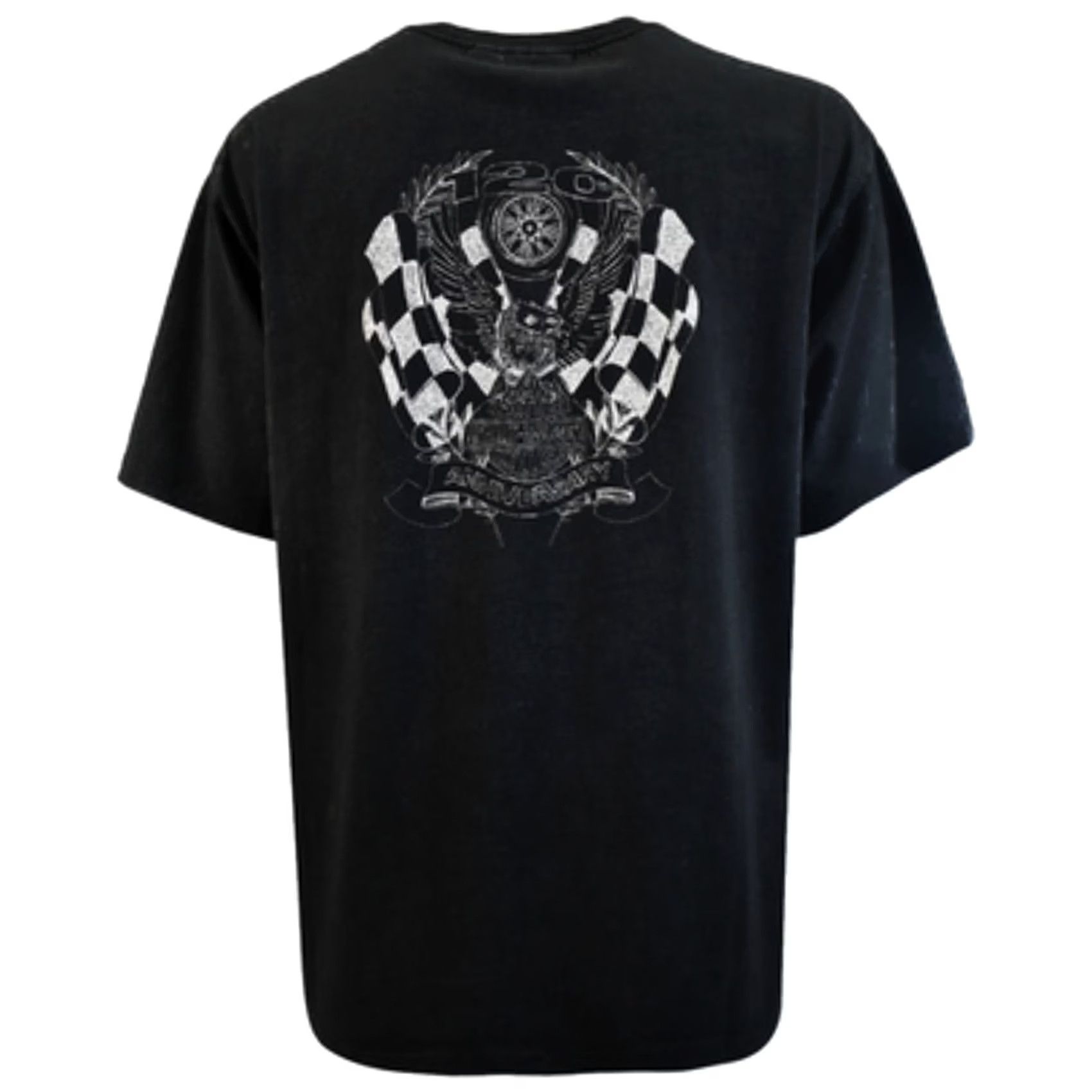 Harley Davidson Harley-Davidson Women's T-Shirt Black 120th Anniversary Racing Flag S Size S / US 4 / IT 40 - 3 Thumbnail