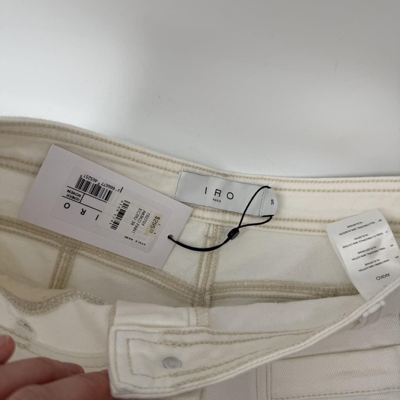 Iro IRO Paris Bentor High Rise Ivory Jeans EU 38 US 6 Zip Size 28" / US 6 / IT 42 - 3 Thumbnail
