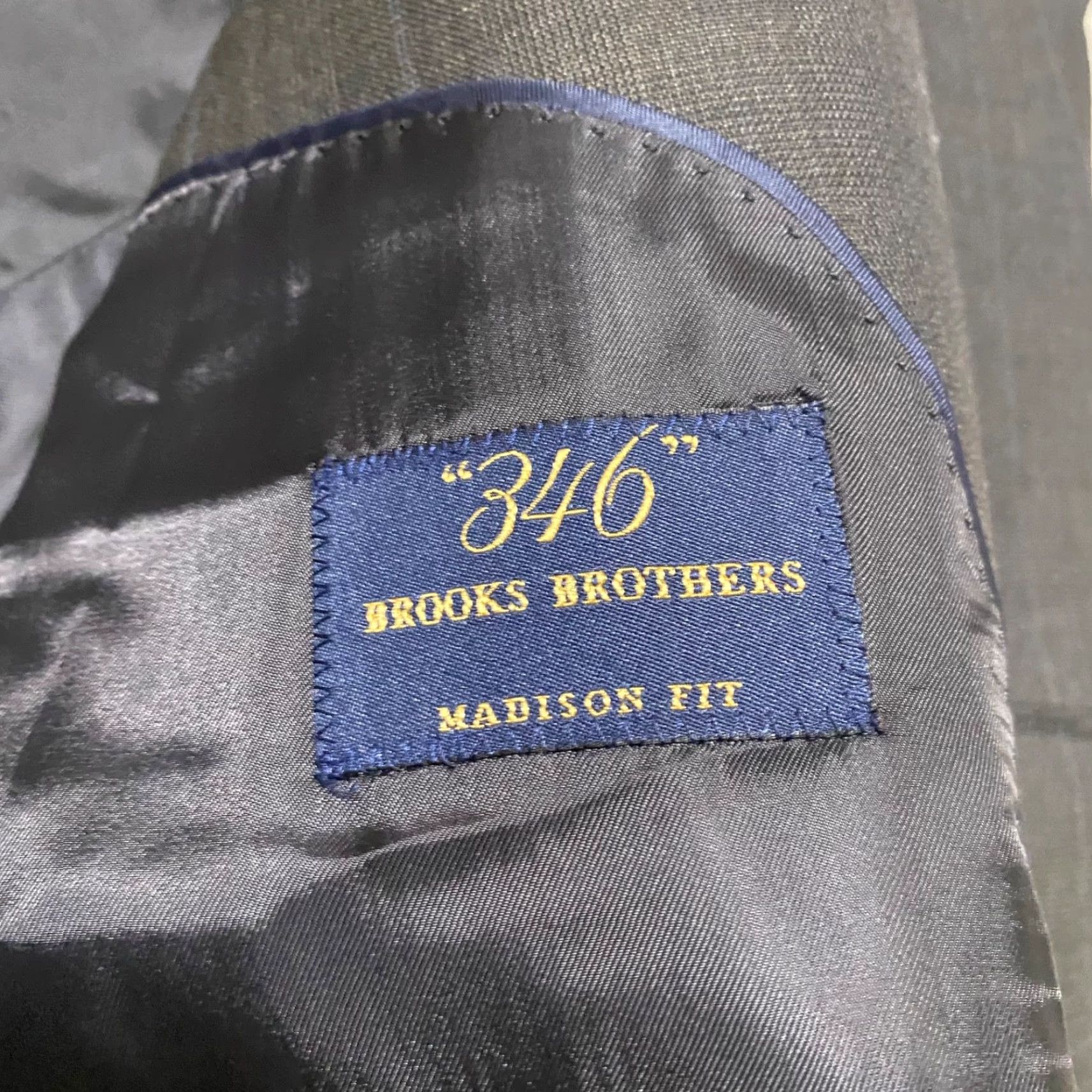 Brooks Brothers Brooks Brothers Blazer Mens 42L Wool Solid Gray Two-Button Notch Long 2 Piece Casual Formal Size 42R - 3 Thumbnail