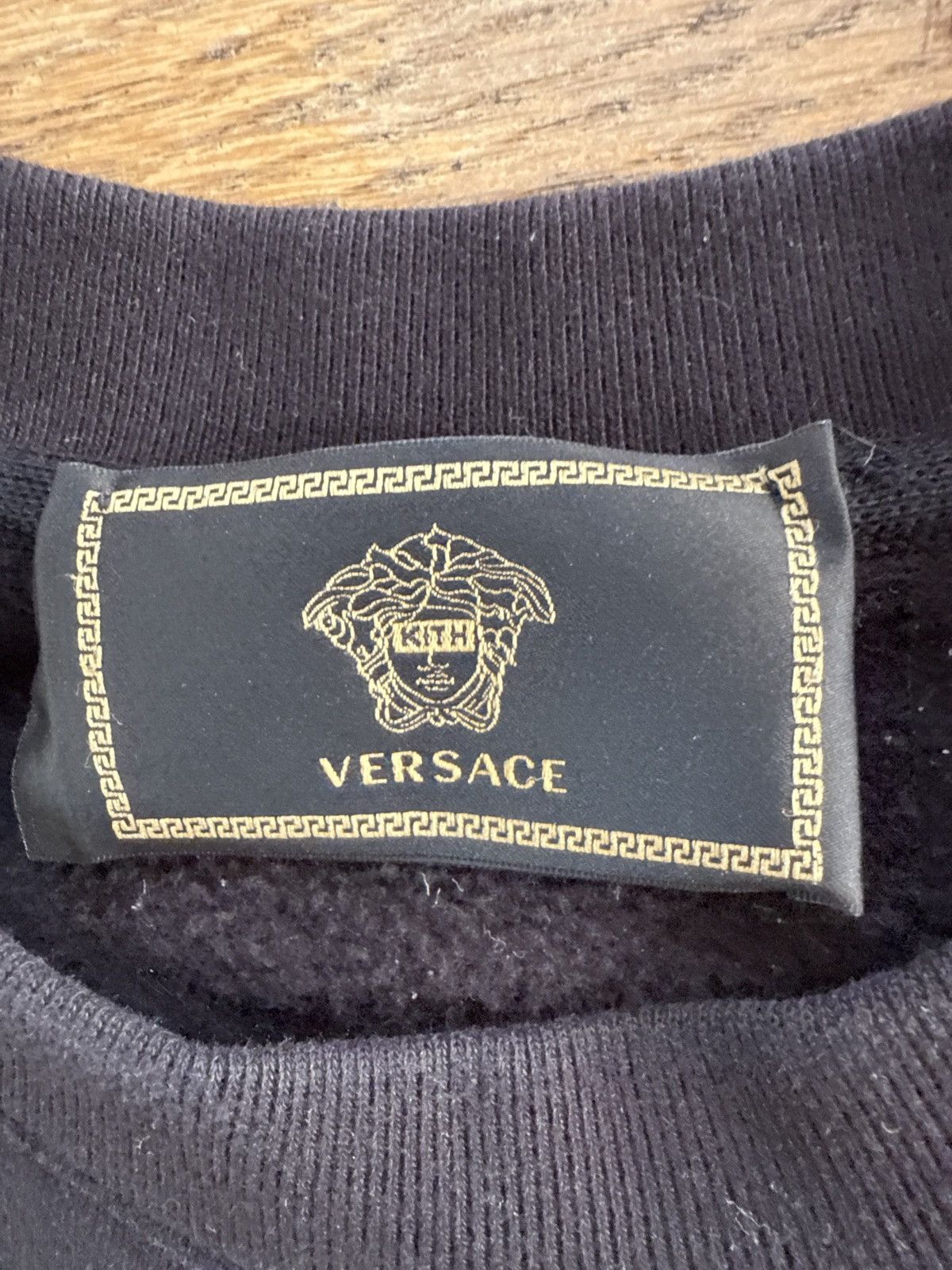 Kith × Versace Kith Versace Greek key box logo crewneck sweatshirt. Size US XL / EU 56 / 4 - 5 Thumbnail