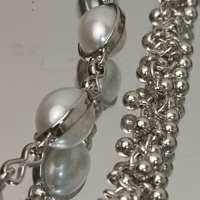 Jewelry 2 layers Retro Luxurious pearls Metal Pants Chain Size ONE SIZE - 9 Thumbnail