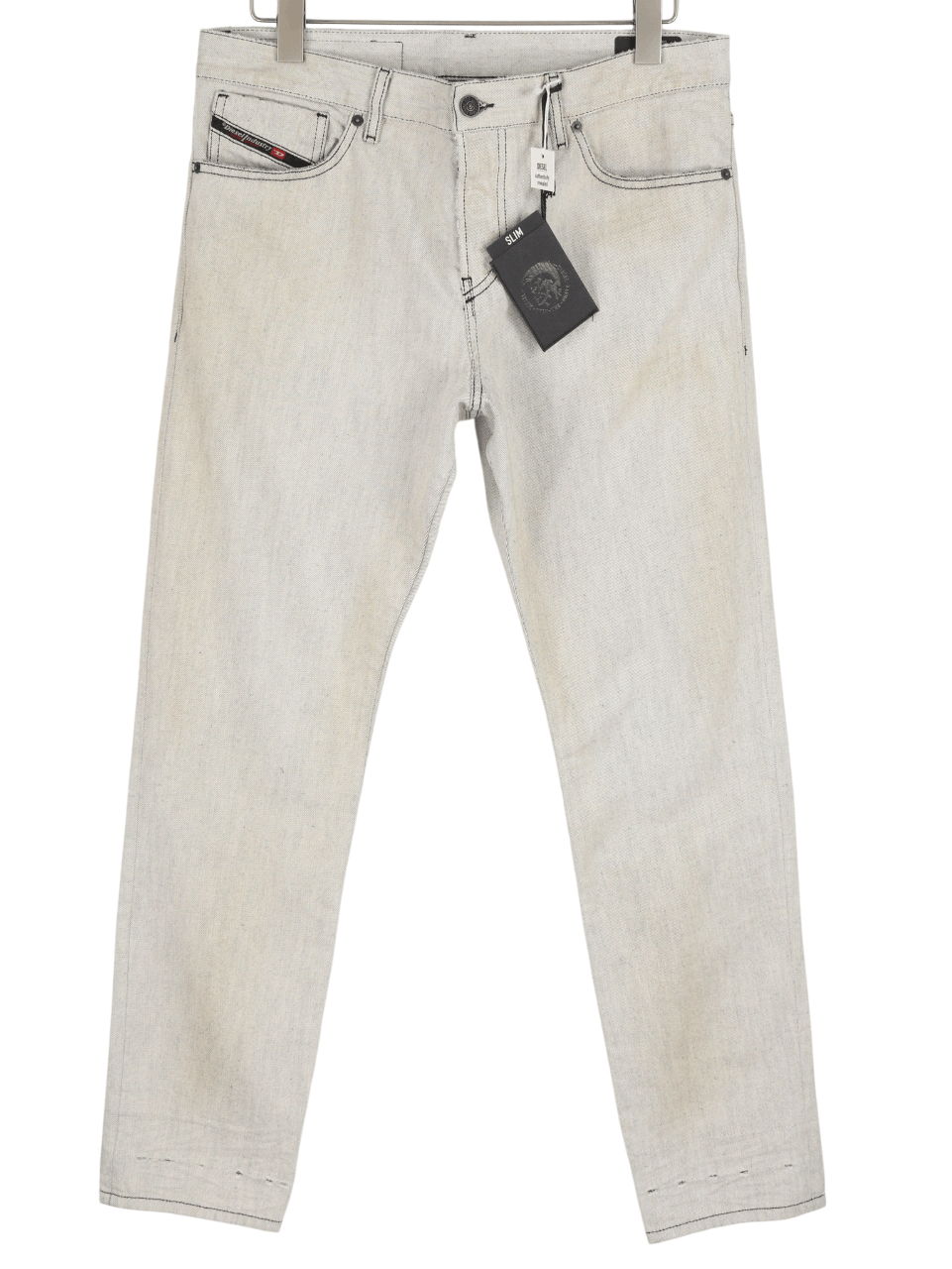 Diesel D-KRAS 09A53 W34/L30 Slim Painted Light Denim Jeans 40156 Size US 34 / EU 50 - 3 Thumbnail
