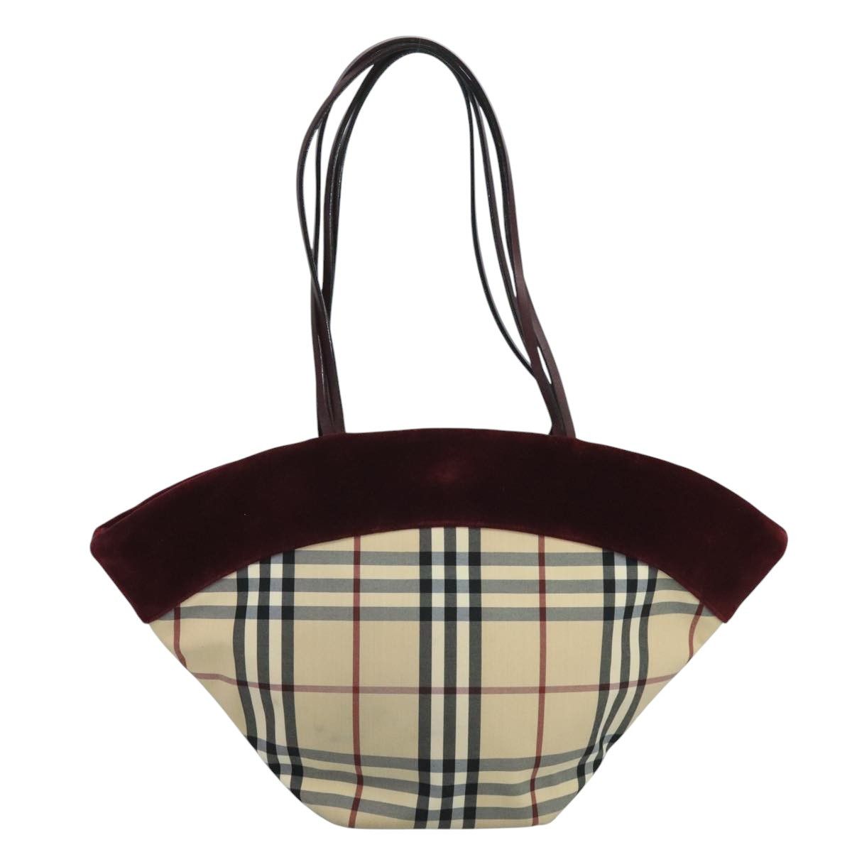 Burberry Nova Check Beige Canvas Tote Bag (Pre-Owned) Size ONE SIZE - 1 Thumbnail