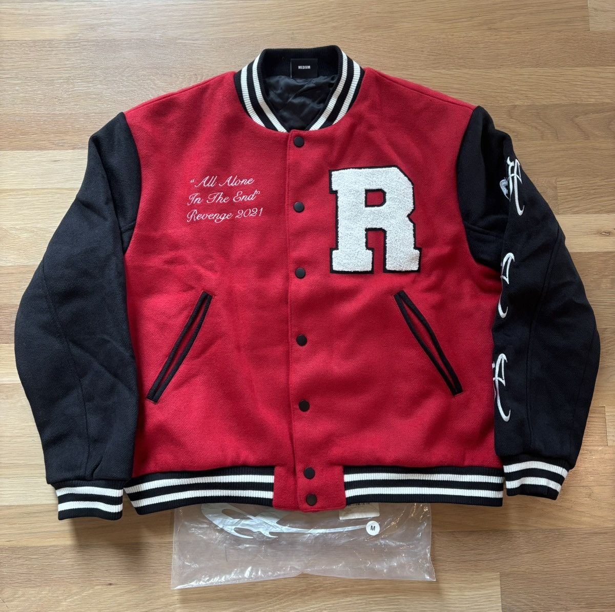 Revenge Revenge Red Varsity Skull Jacket Size US M / EU 48-50 / 2 - 3 Thumbnail
