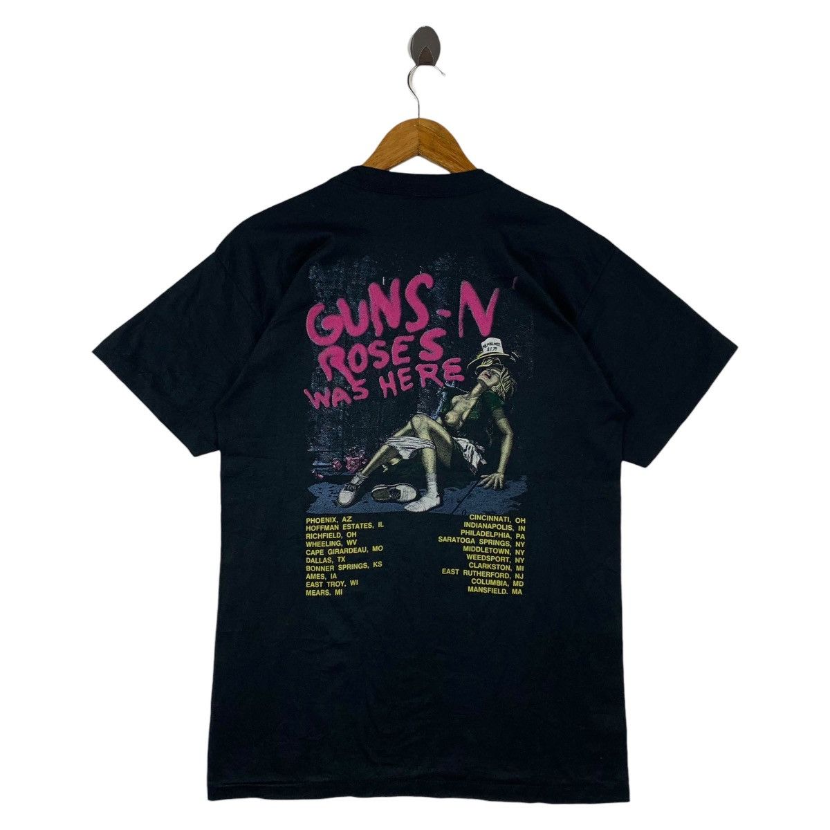 Band Tees Vintage Deadstock 80s GUN N ROSES appetite 1987 band tees Size US L / EU 52-54 / 3 - 4 Thumbnail