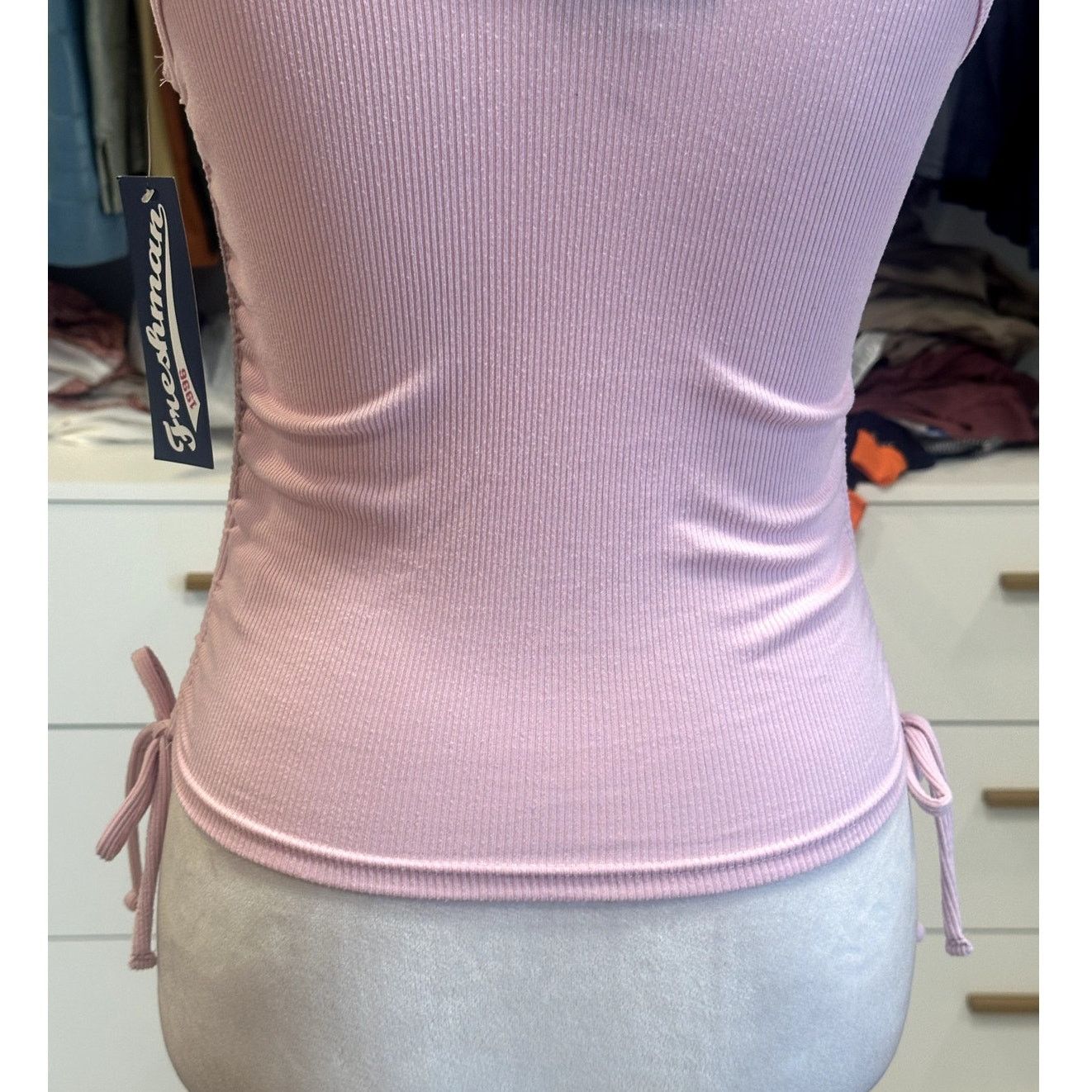 Other Freshman NWT Size Small Ribbed Tank Top Tie Up Sides Trendy Size S / US 4 / IT 40 - 7 Thumbnail