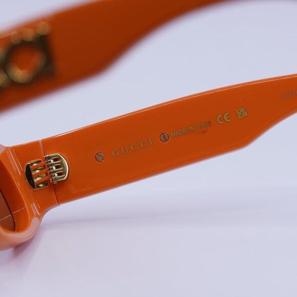 Gucci 🕶️ New Gucci GG1771S 007 Sunglasses - Shiny Orange Frame Size ONE SIZE - 7 Thumbnail