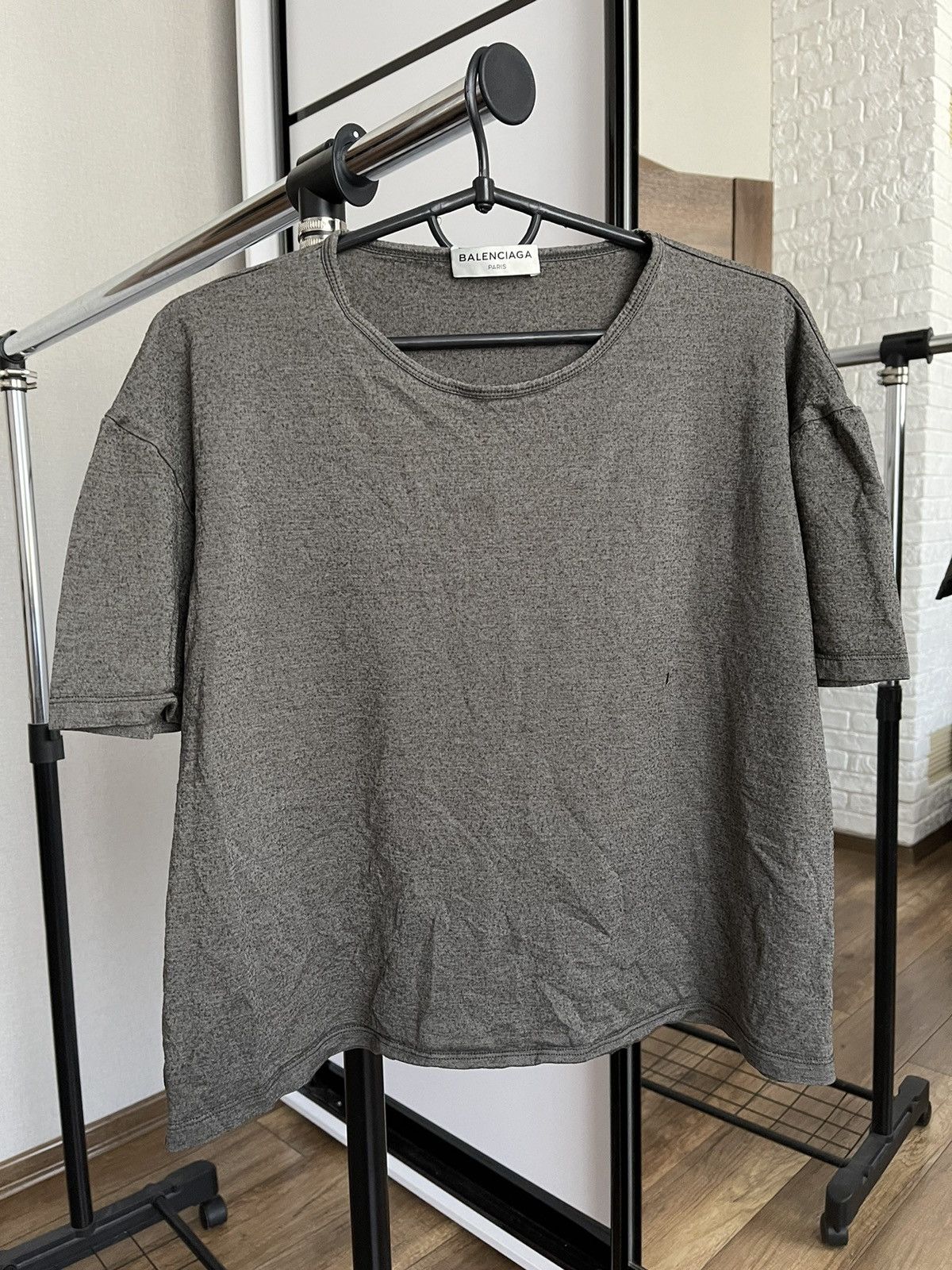 Balenciaga Balenciaga Paris Women’s T-Shirt Tee Wool/Silk Size XL / US 12-14 / IT 48-50 - 1 Thumbnail