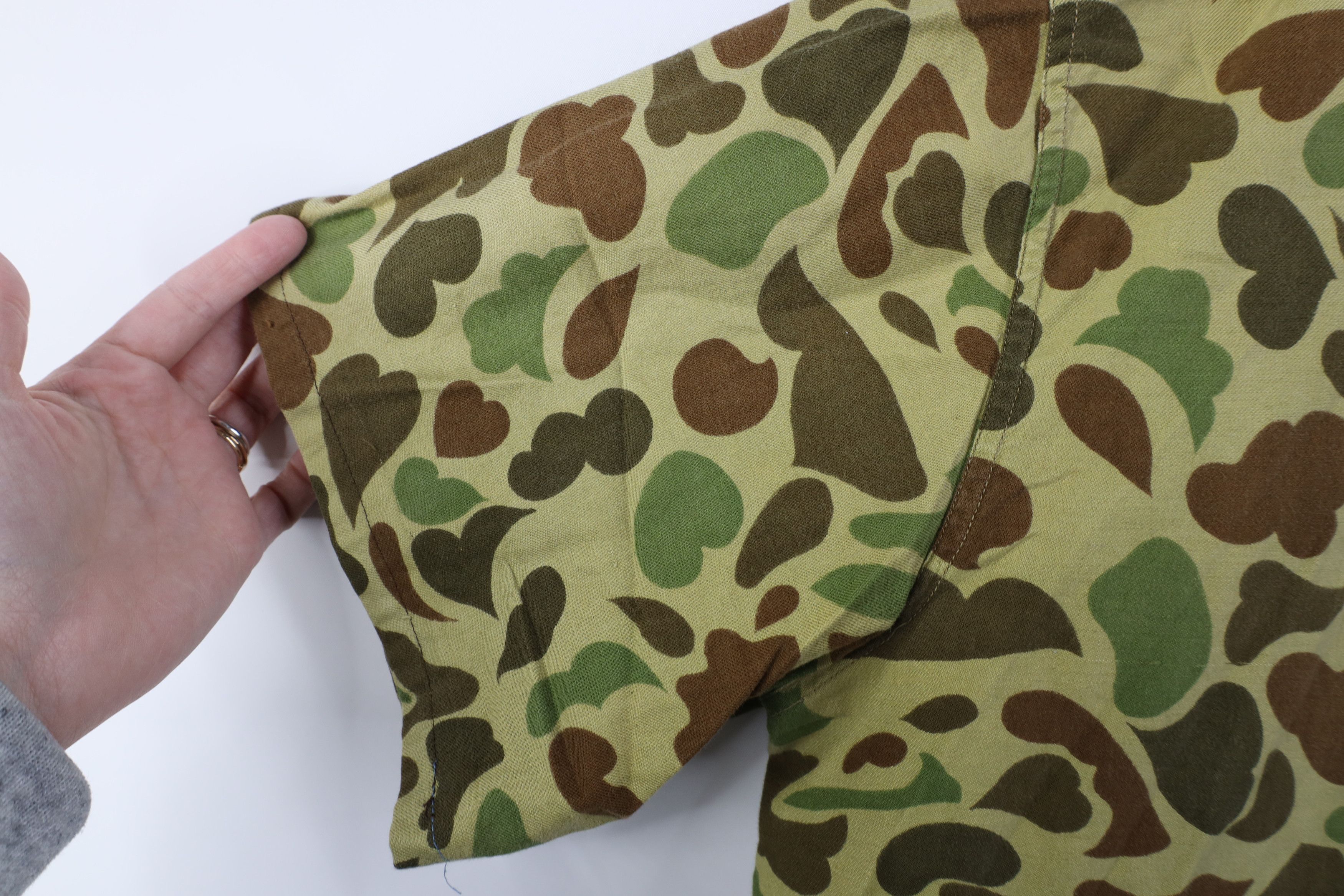 Vintage Vintage 70s Streetwear Camouflage Short Sleeve Shirt Jacket Size US XL / EU 56 / 4 - 9 Thumbnail