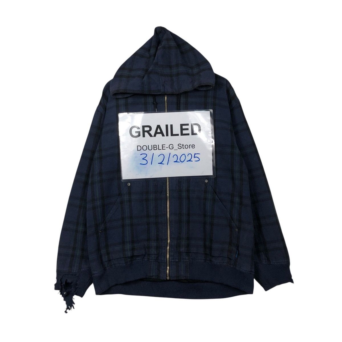 Japanese Brand × Vintage 📌Vintage Biker Jacket Breath Tartan Design Issey Miyake Size US M / EU 48-50 / 2 - 1 Thumbnail