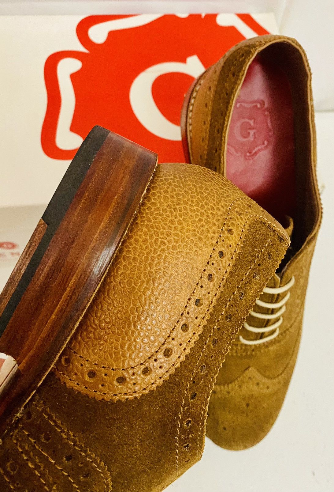 Grenson GRENSON 5033 Stanley Brown Suede Leather Brogue 13 New Size US 13 / EU 46 - 17 Thumbnail