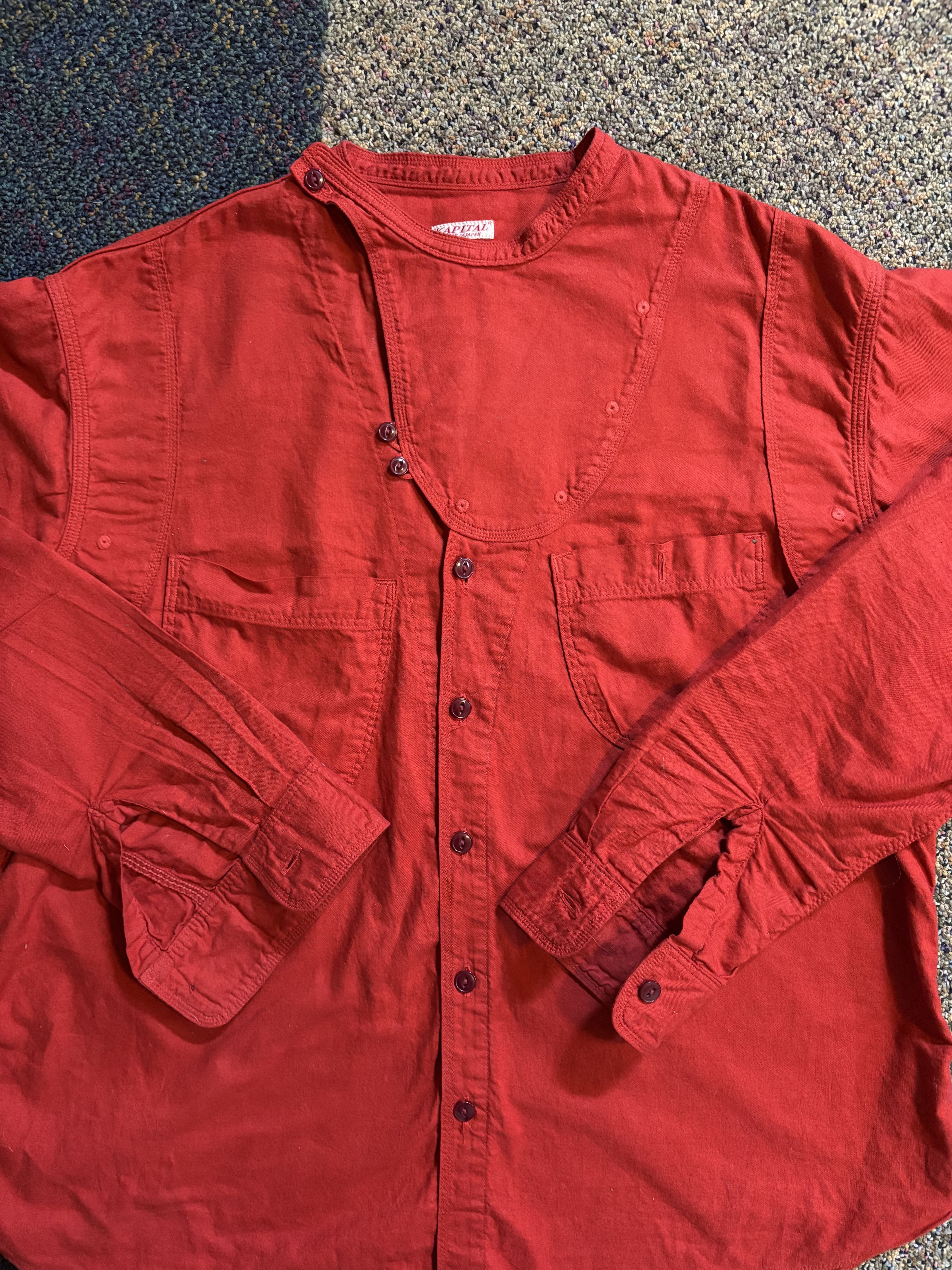 Kapital Kapital Red Bib shirt Size US L / EU 52-54 / 3 - 1 Thumbnail