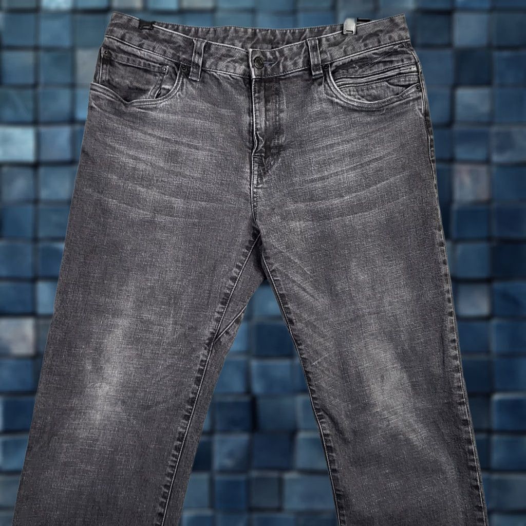 Prana Prana Jeans Men Dark Gray Straight 34x33 Denim 5-Pocket Casual Regular Fit Size 34 33 Segmented Size US 34 / EU 50 - 1 Thumbnail