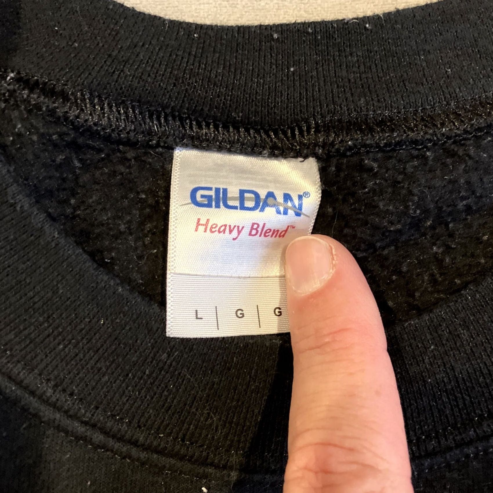 Gildan VINTAGE Gildan Run DMC Sweatshirt Size Large Black Crew Neck Hip Hop AWESOME Size US L / EU 52-54 / 3 - 3 Thumbnail