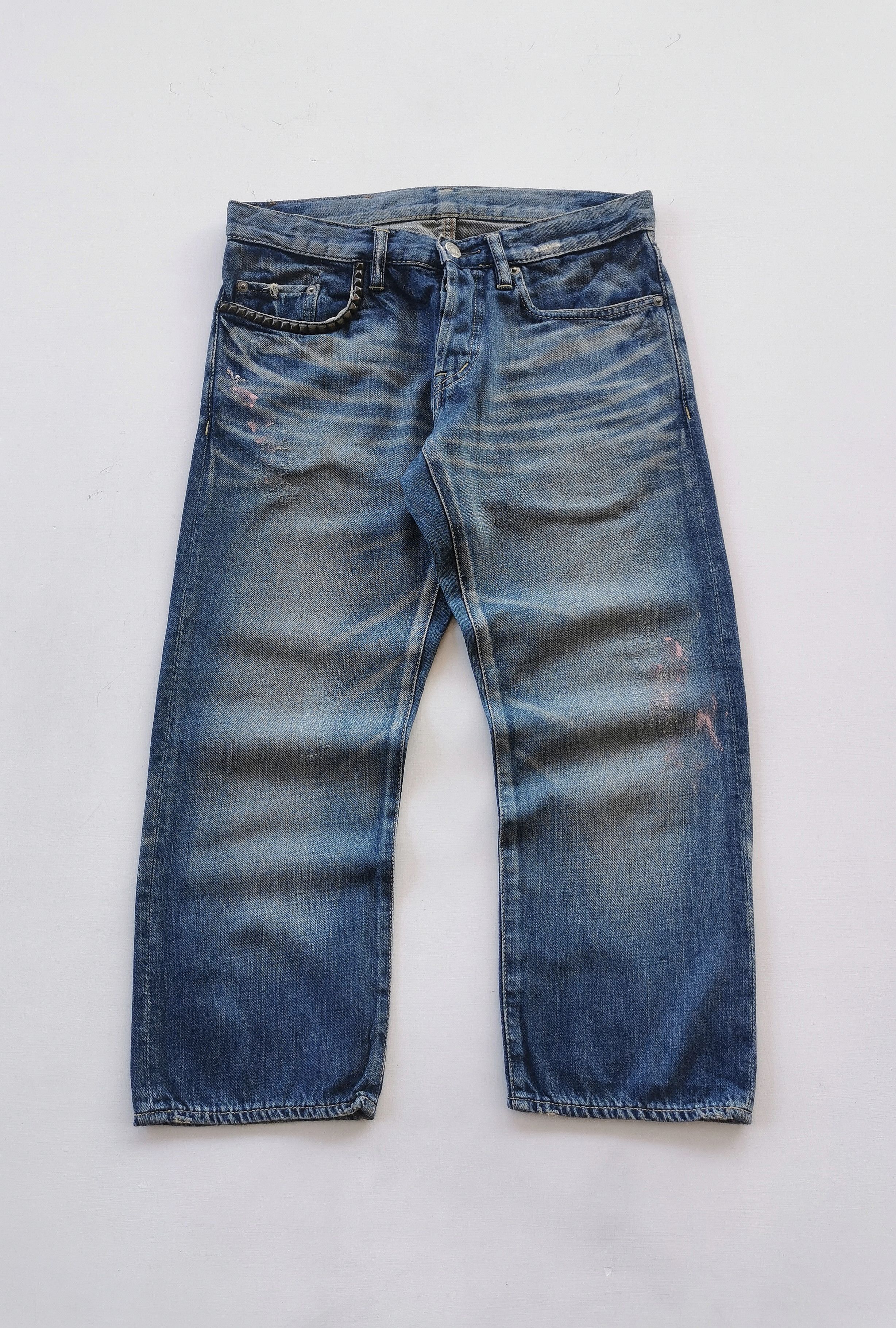 Hysteric Glamour HYSTERIC Hysteric Glamour Vintage Punk Rock Cropped Denim Size US 29 - 1 Thumbnail
