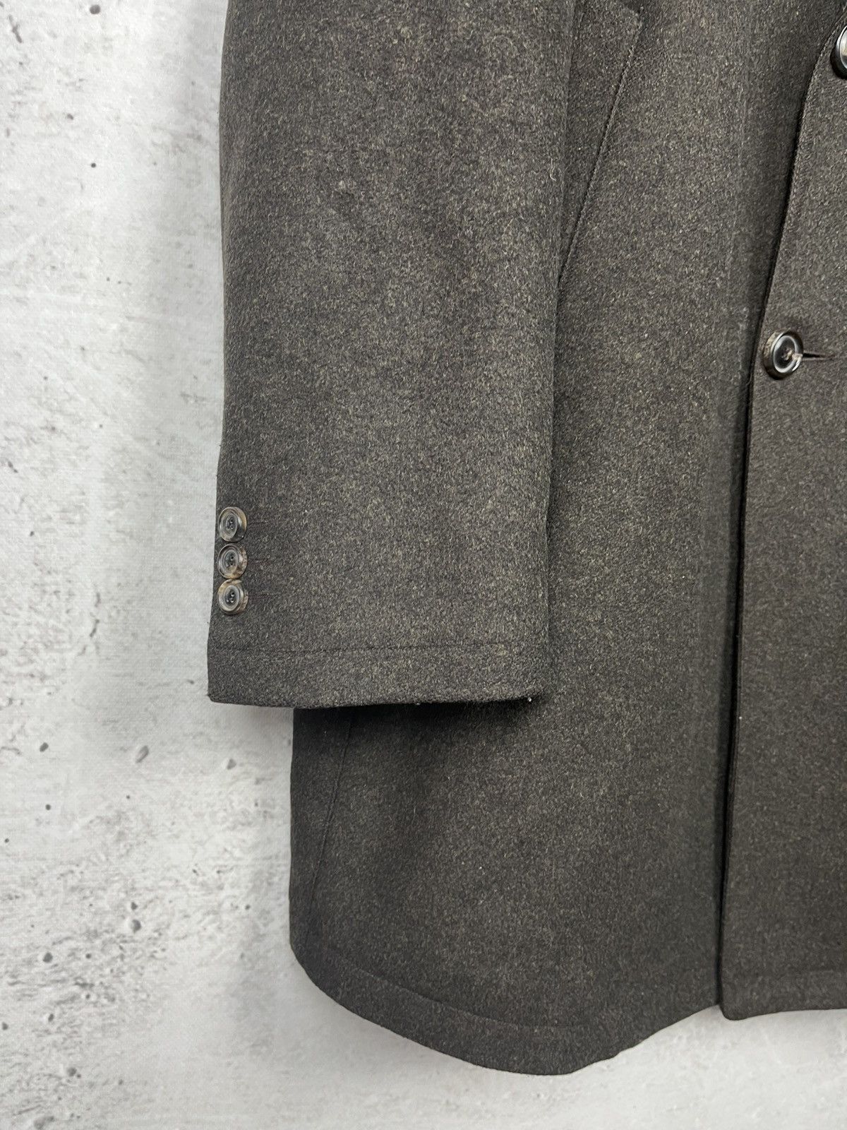 Lanvin Lanvin - Brown wool coat French luxury Size US L / EU 52-54 / 3 - 3 Thumbnail