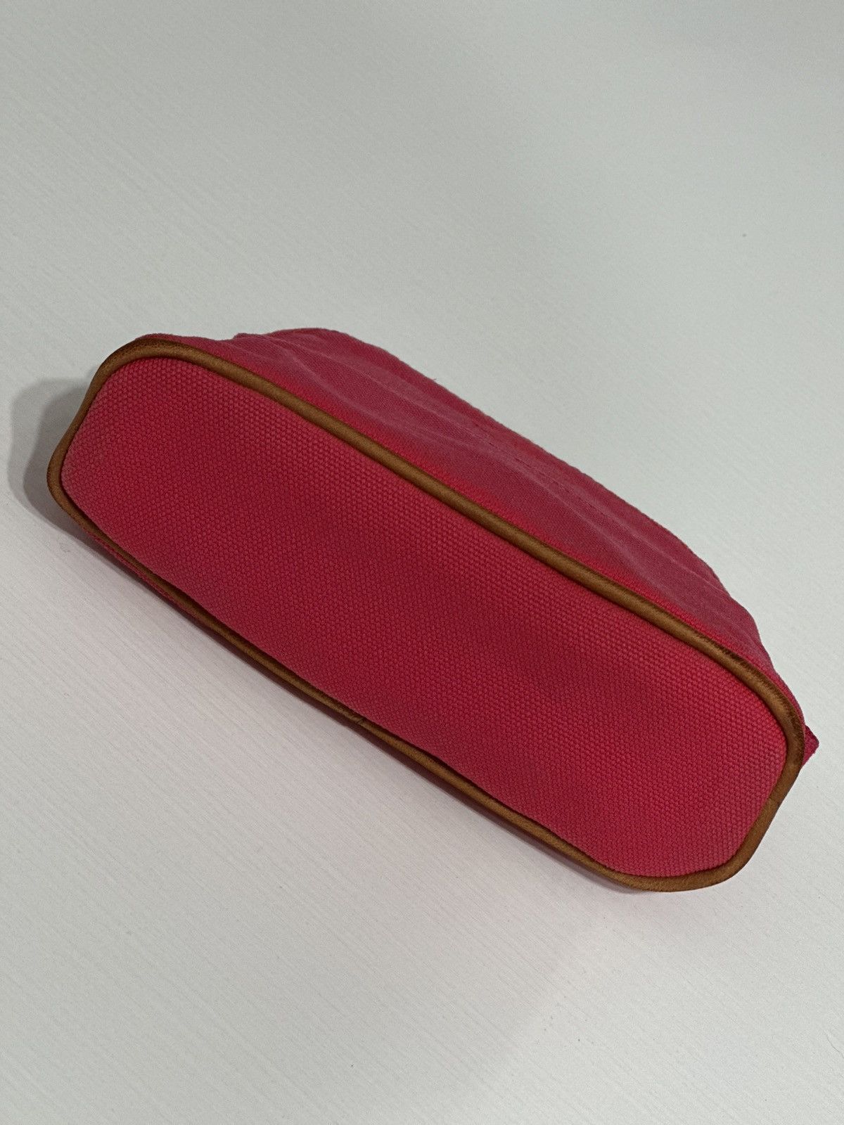 Hermes Hermès Paris Pochette in Tela Rosa con Dettagli in Pelle Size ONE SIZE - 4 Thumbnail