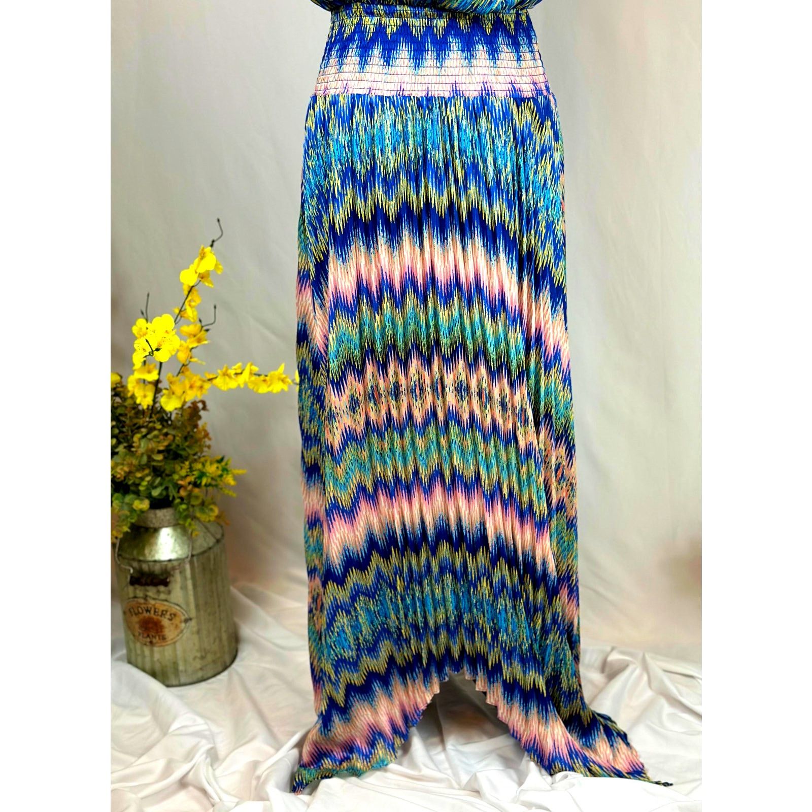 Ramy Brook Ramy Brook Giana Chevron-Print Handkerchief Maxi Dress S Size S / US 4 / IT 40 - 19 Thumbnail