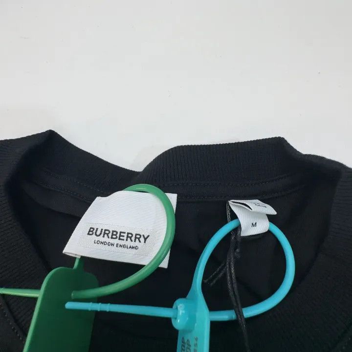 Burberry Burberry Burberry Black Logo Print Short Sleeve T-Shirt-25 Size US M / EU 48-50 / 2 - 2 Thumbnail