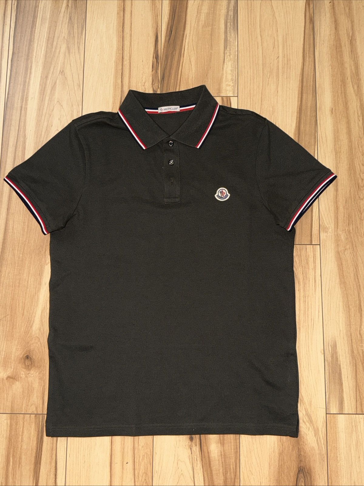Moncler Classic Logo Polo Shirt - Military Green