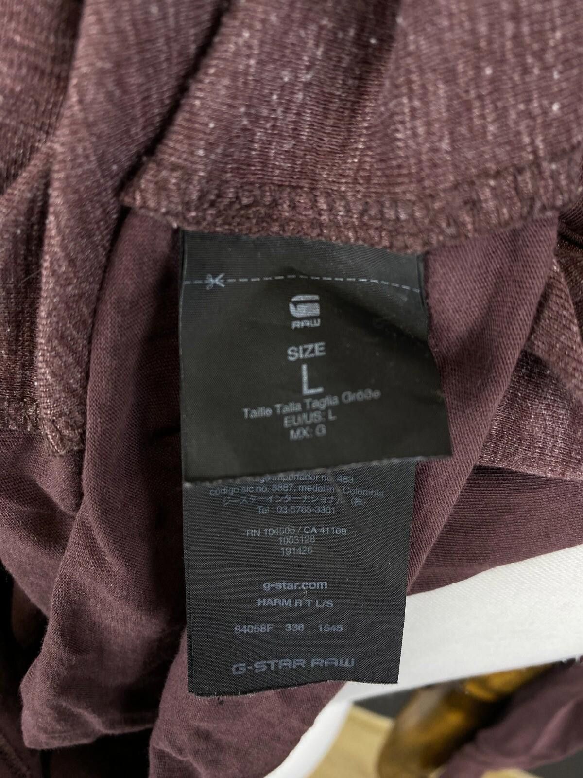 G-Star G-Star Harm R T Burgundy Lightweight Pullover Size L Size US L / EU 52-54 / 3 - 12 Thumbnail