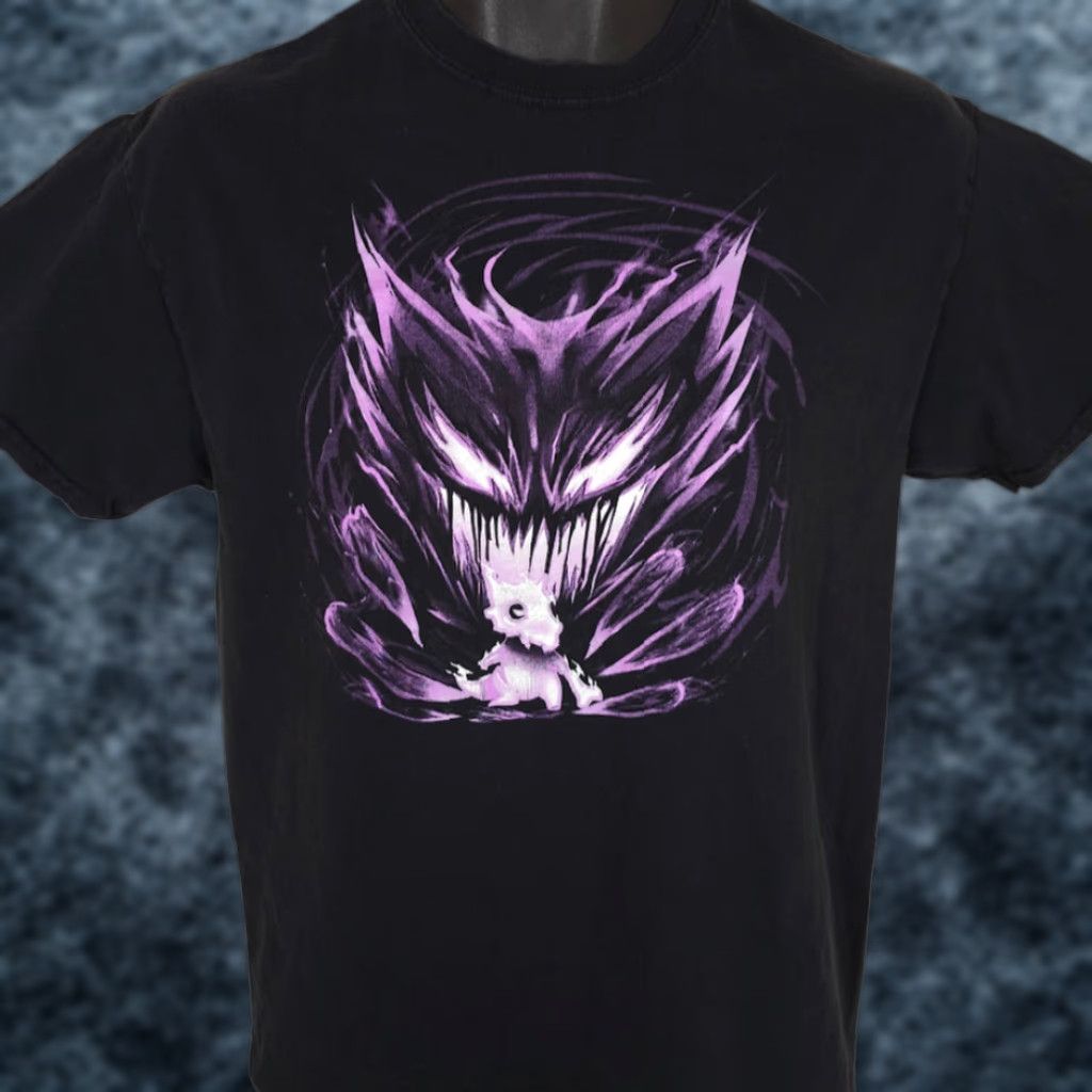 Vintage Pokemon T Shirt Mens Size Medium Black Cubone Karakara Haunter Ghost Size US M / EU 48-50 / 2 - 1 Thumbnail
