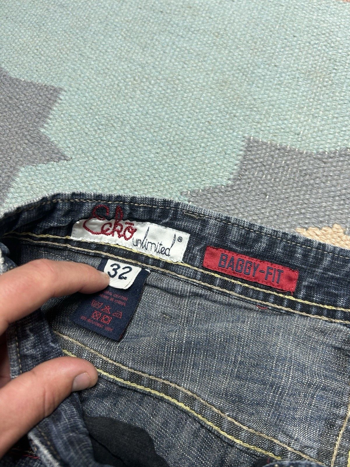 Vintage Vtg y2k baggy jeans ecko unltd embroidered wide skater 33x32 Size US 33 - 10 Thumbnail