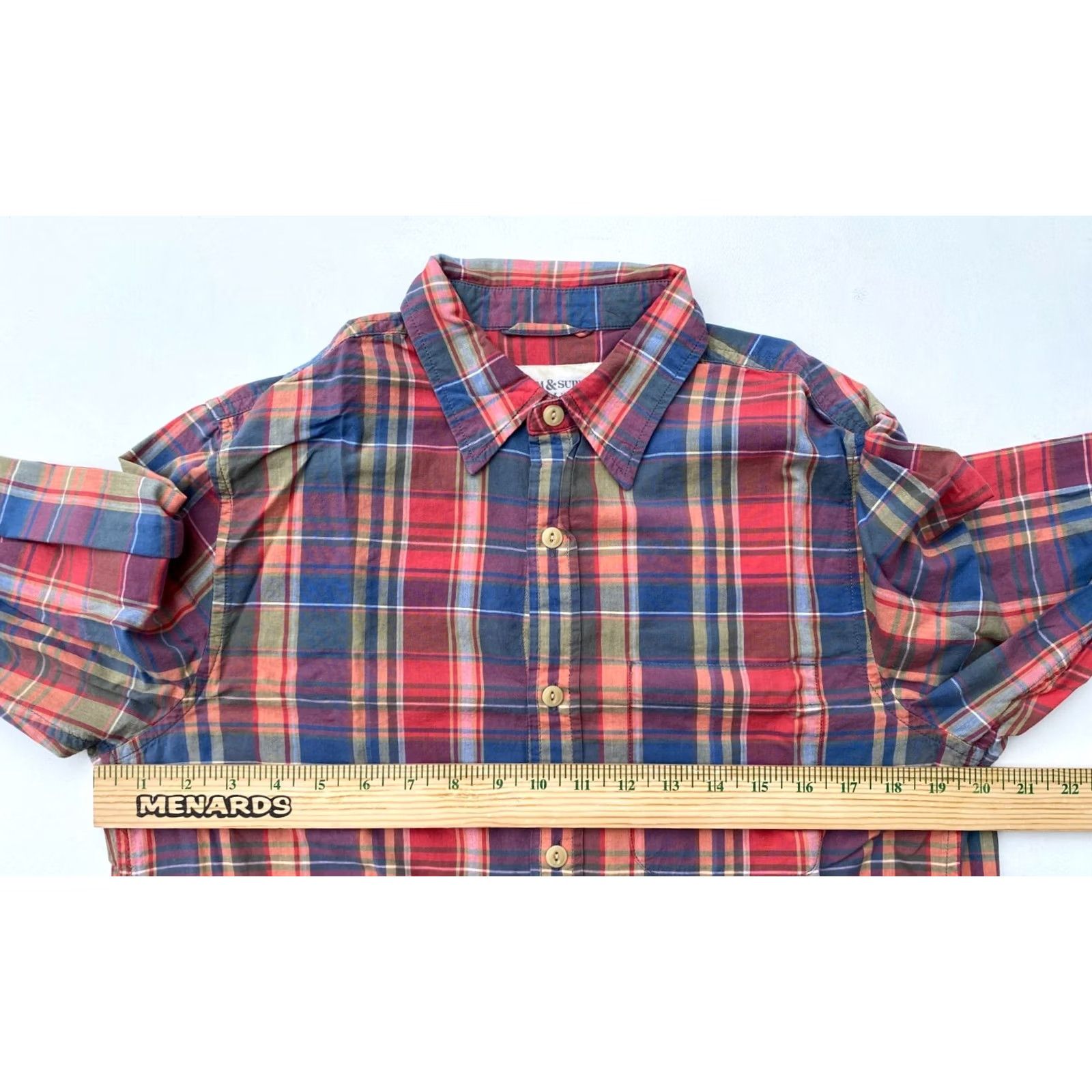 Vintage VINTAGE Denim & Supply Ralph Lauren Button-Up Shirt Plaid Mens Sz M Size US M / EU 48-50 / 2 - 7 Thumbnail