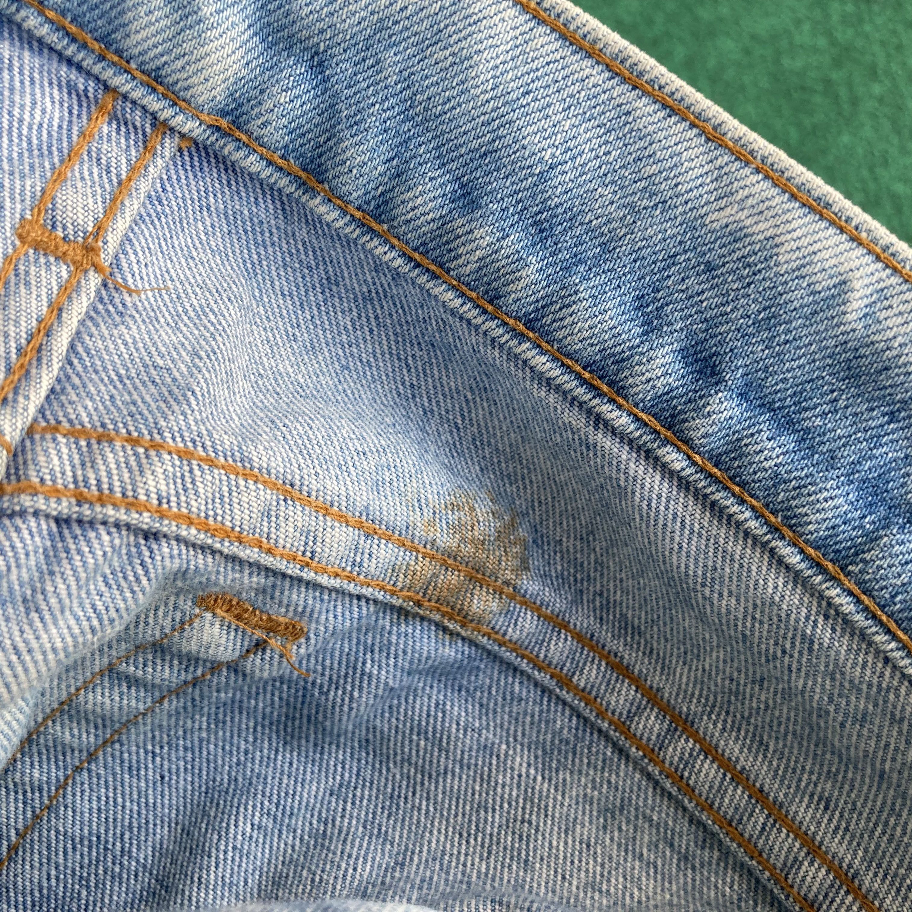 Levi's × Vintage Vtg Levis 505 Denim Ripped 90s Punk Jeans Size US 30 / EU 46 - 11 Thumbnail