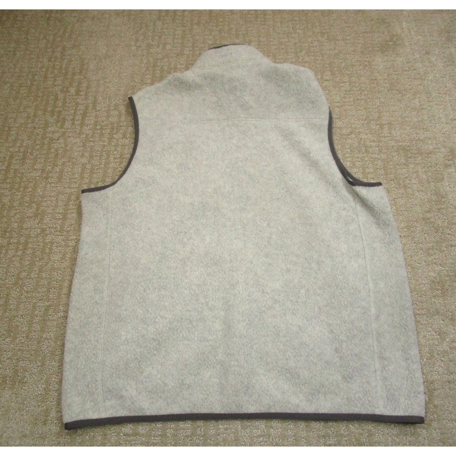 Orvis Orvis Vest Men Large Gray Fleece Sherpa Full Zip Pockets Hiking Camping Trail Leather? Size US L / EU 52-54 / 3 - 3 Thumbnail