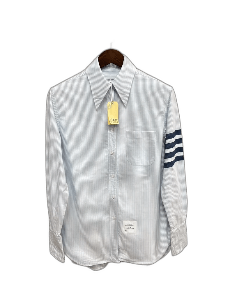 Thom Browne Thom Browne Striped Long Sleeve Shirt Size US M / EU 48-50 / 2 - 1 Thumbnail