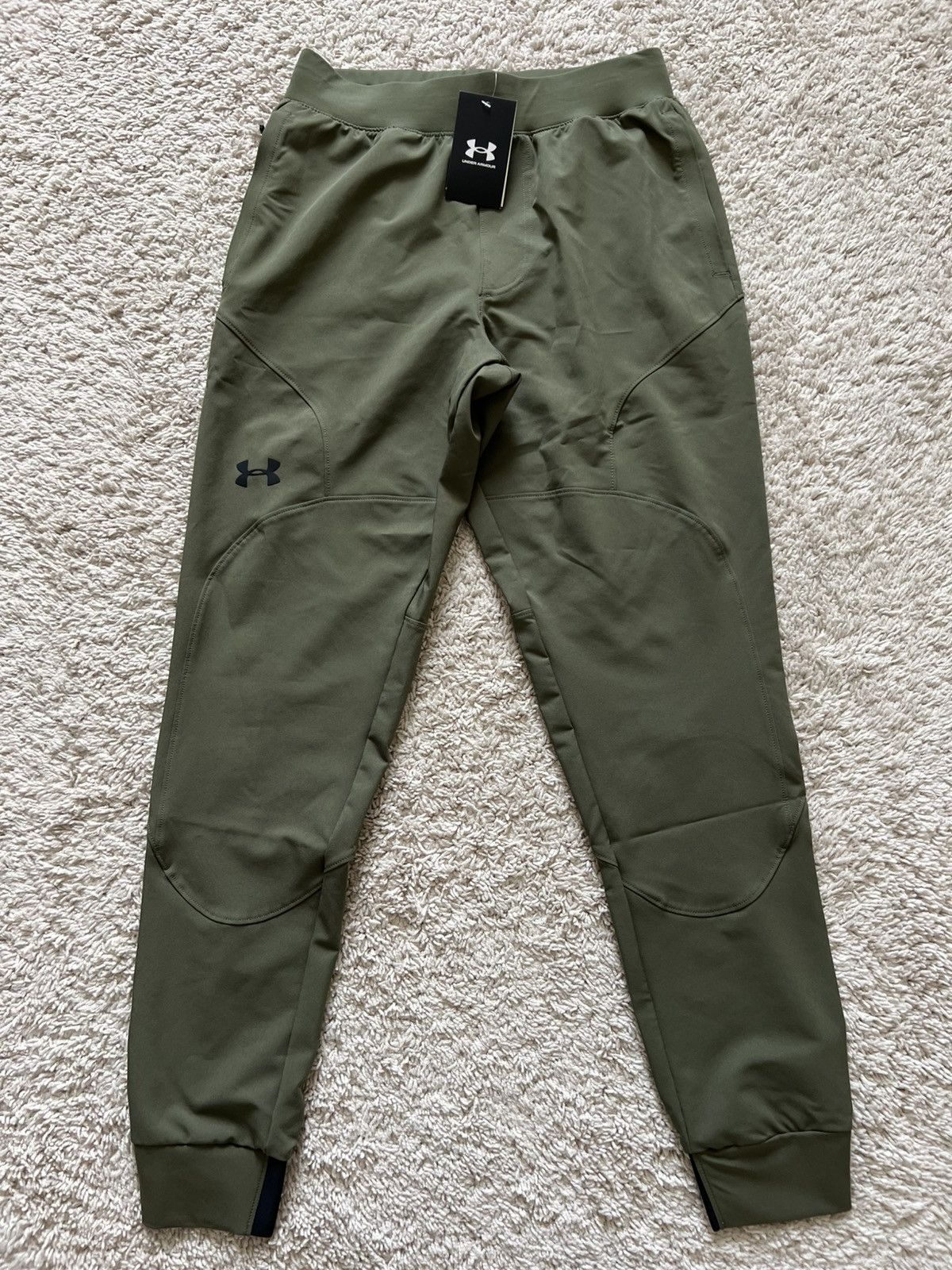 Under Armour Under Armour UA Unstoppable Fitted Green Joggers Size US 28 / EU 44 - 3 Thumbnail