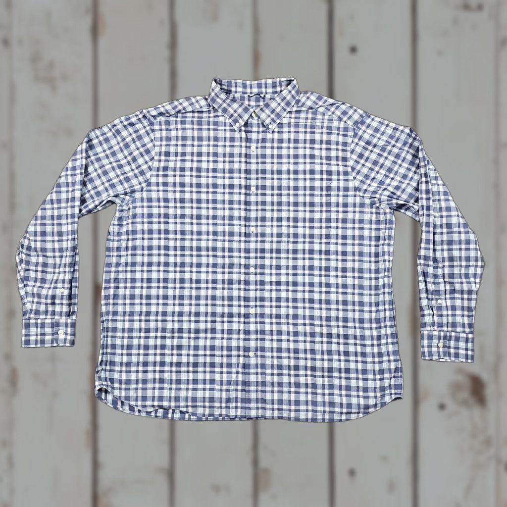 Vineyard Vines VINEYARD VINES Shirt Mens 2XL Blue Plaid Stretch Wicking Performance Long Sleeve Button-Up Casual Preppy Size US XXL / EU 58 / 5 - 1 Thumbnail