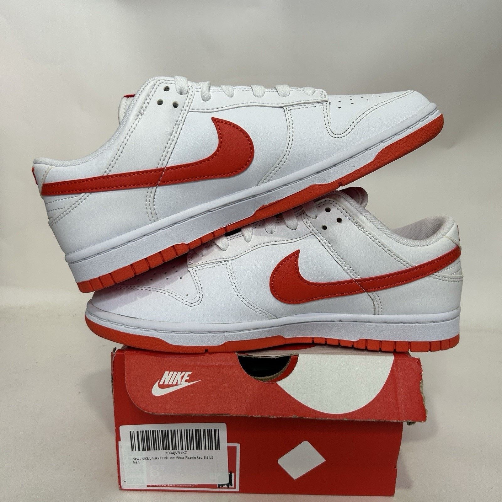 Nike Nike Dunk Low Retro “Picante Red/Candy Cane” DV0831-103 Size US 8.5 / EU 41-42 - 3 Thumbnail