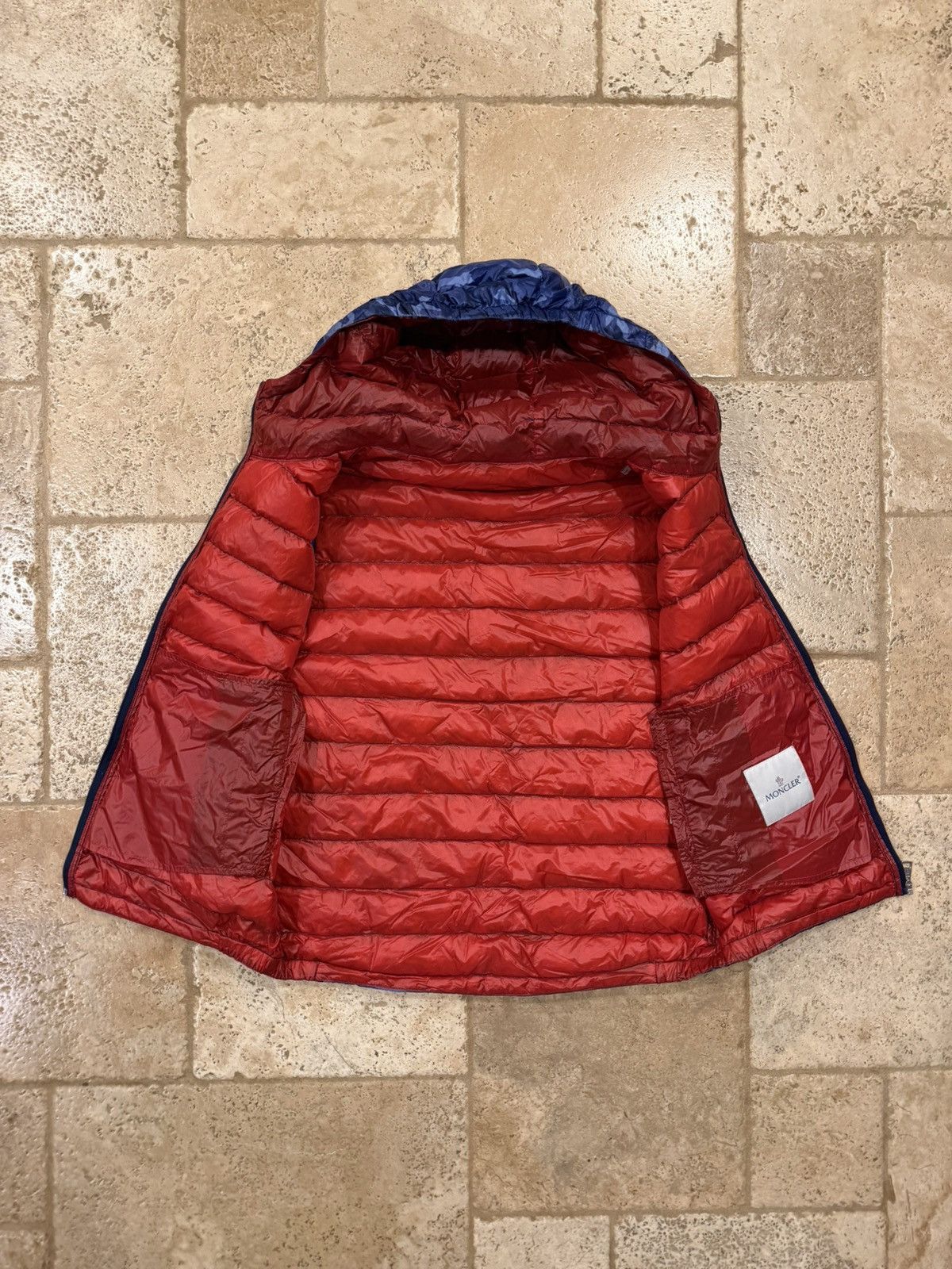 Moncler Moncler Patrick Gilet Blue Camo Fatique Down Puffer Vest Size US L / EU 52-54 / 3 - 5 Thumbnail