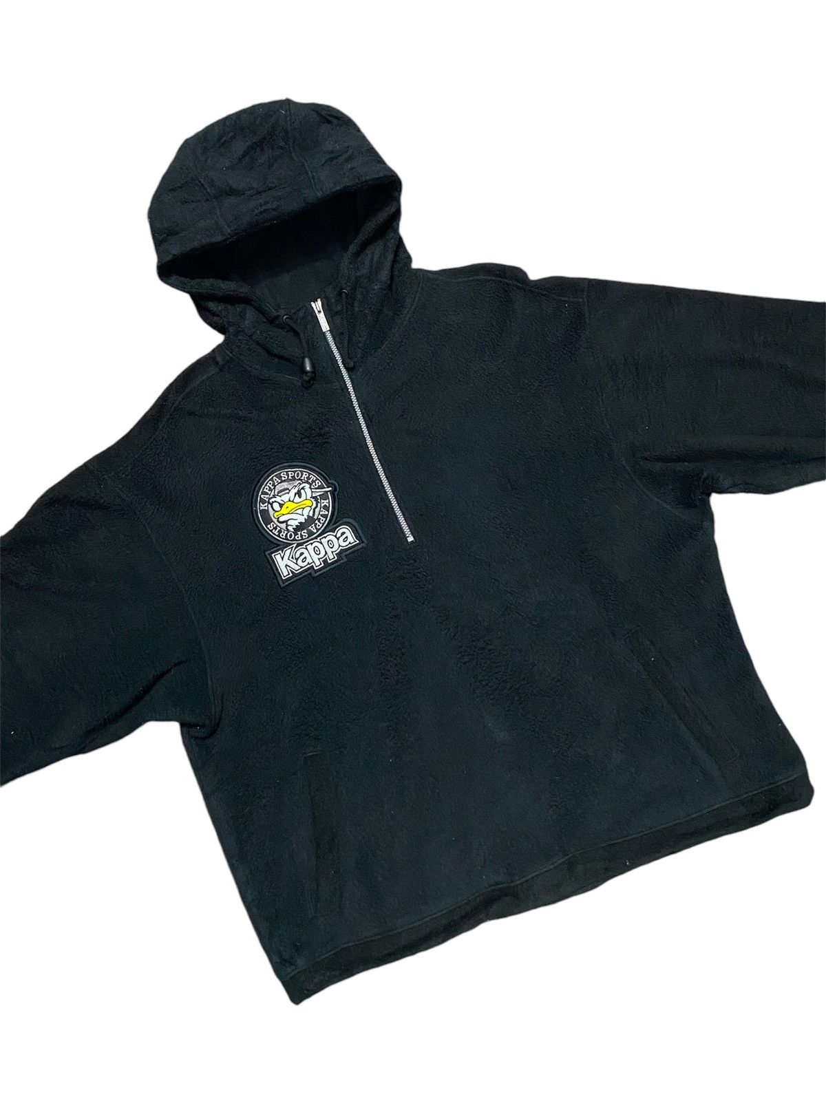 Japanese Brand × Kappa × Vintage Vintage kappa sports anorak fleece jacket big logos Size US L / EU 52-54 / 3 - 4 Thumbnail