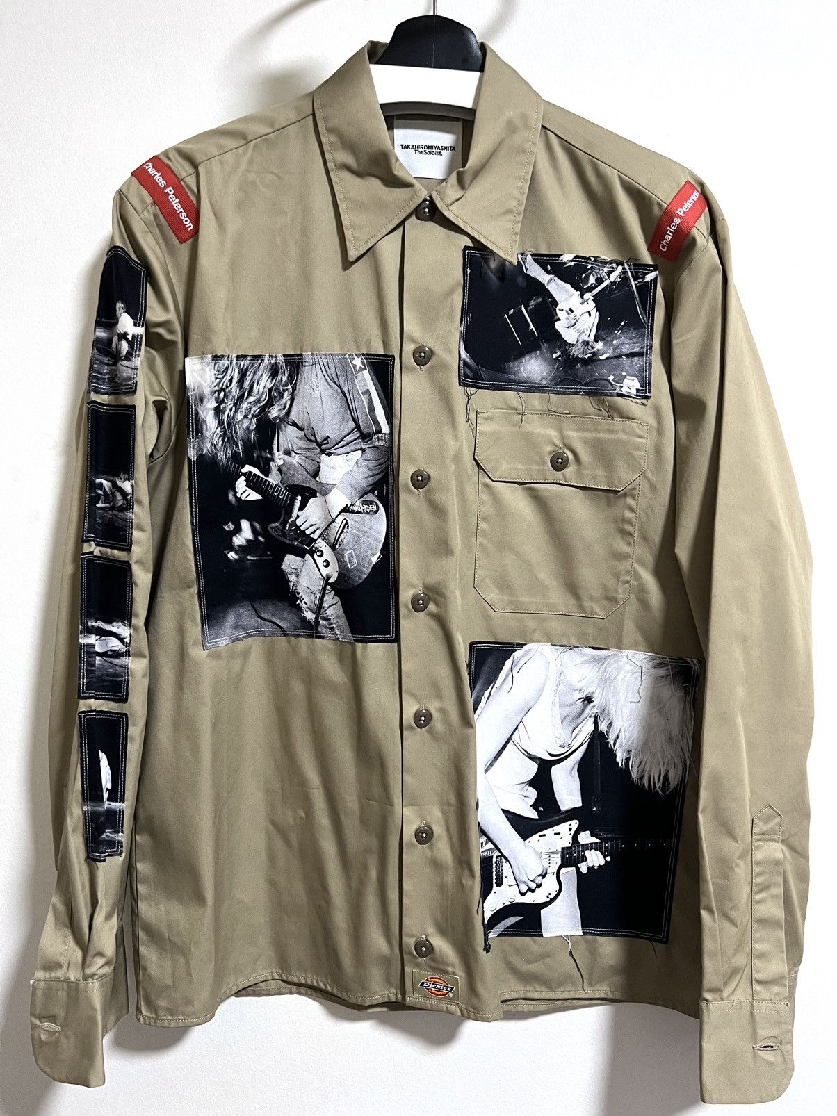 image of Takahiromiyashita The Soloist Charles Peterson Shirt in Beige, Men's (Size Medium)