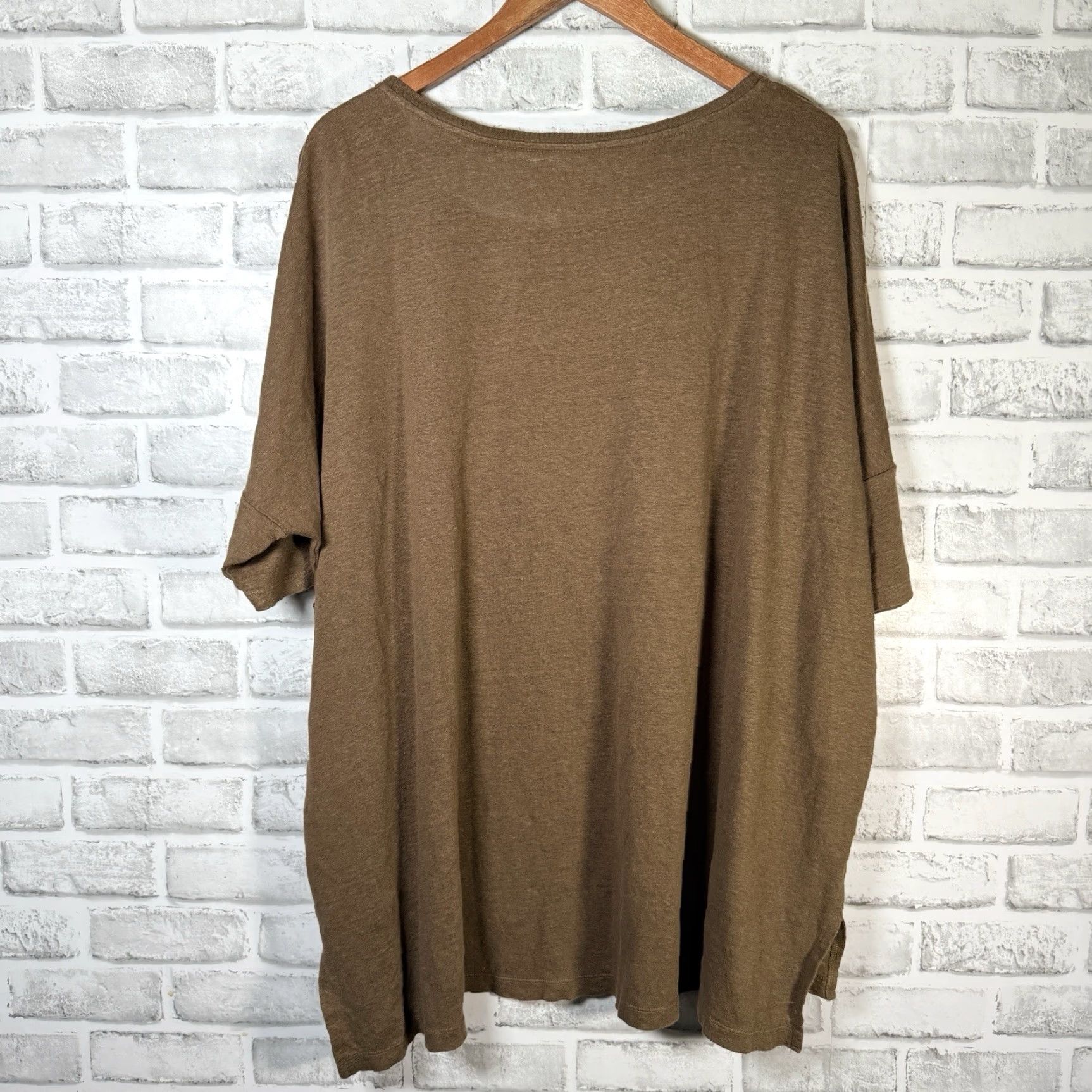 Eileen Fisher Eileen Fisher Linen Casual Shirt Brown Womens Medium Size M / US 6-8 / IT 42-44 - 5 Thumbnail