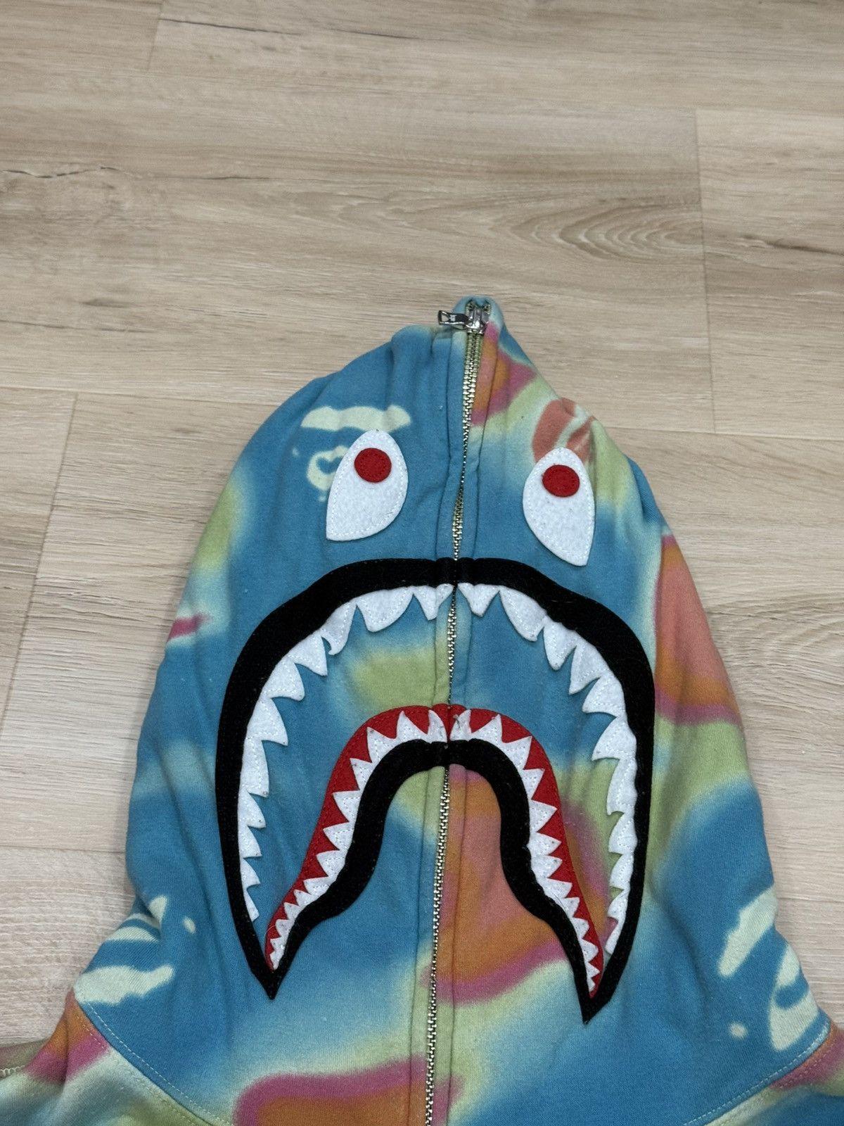 Bape Bape Liquid Camo Shark Full Zip Hoodie Size US L / EU 52-54 / 3 - 2 Thumbnail