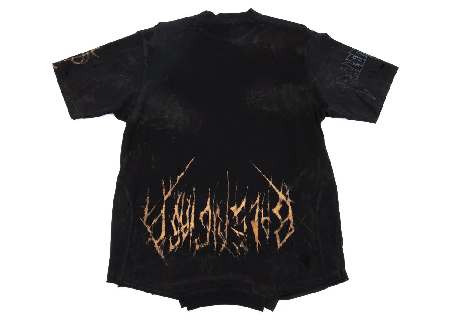 Balenciaga Paris Moon Upside Down Destroyed Print Oversized T-Shirt Size US L / EU 52-54 / 3 - 13 Thumbnail