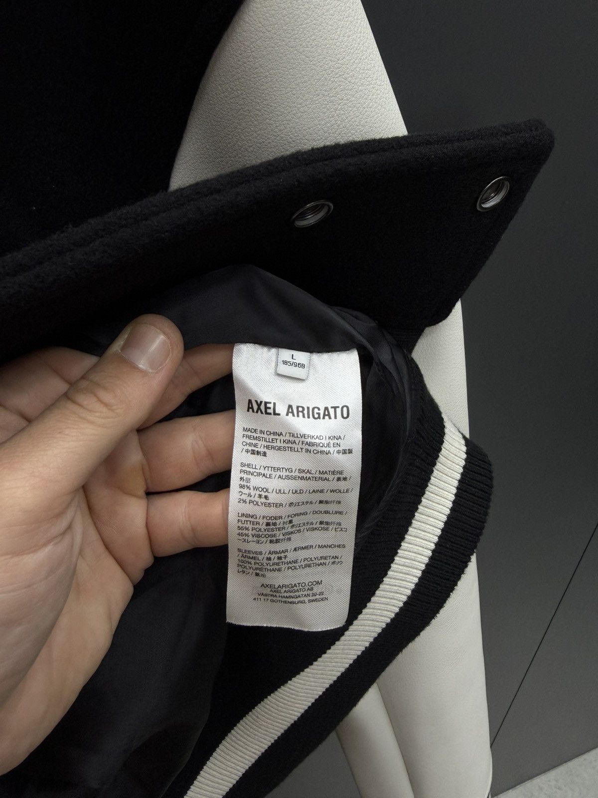 Axel Arigato Axel Arigato illusion Varsity Bomber Jacket Size L Size US L / EU 52-54 / 3 - 19 Thumbnail