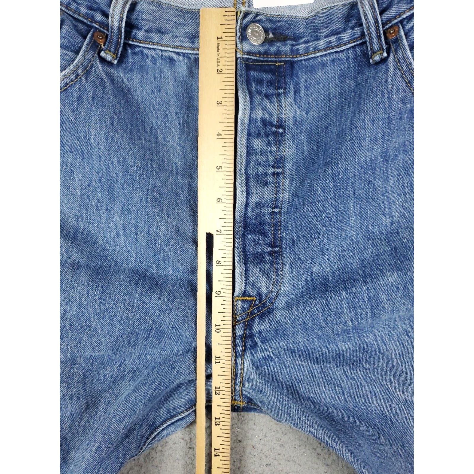 Levi's Levis 501 Blue Straight Leg Mens Jeans Size 40x30 Cotton Size US 40 / EU 56 - 3 Thumbnail