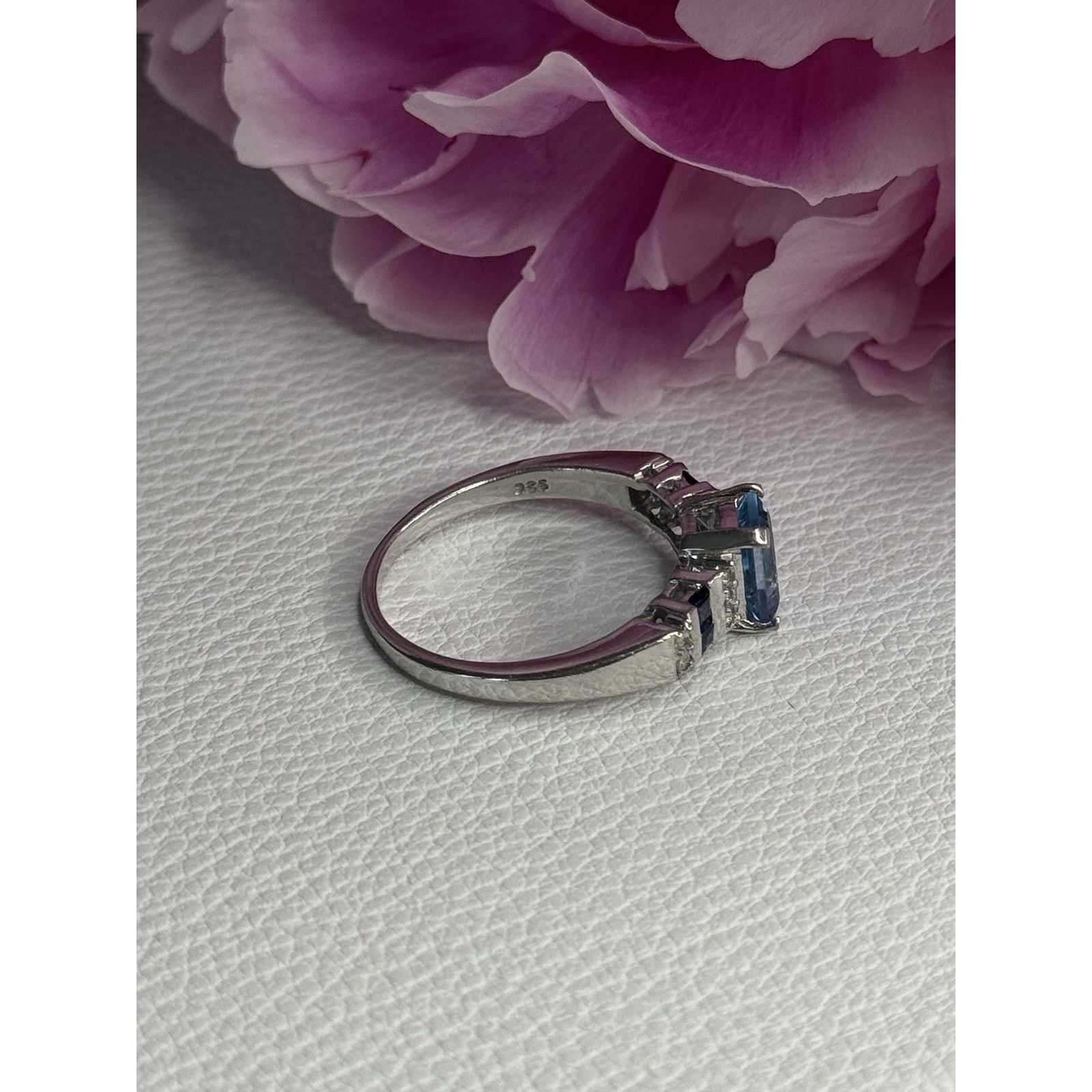 Jewelry 925 STERLING SILVER TOPAZ SAPPHIRE BERYL RING SIZE 8 Size ONE SIZE - 5 Thumbnail