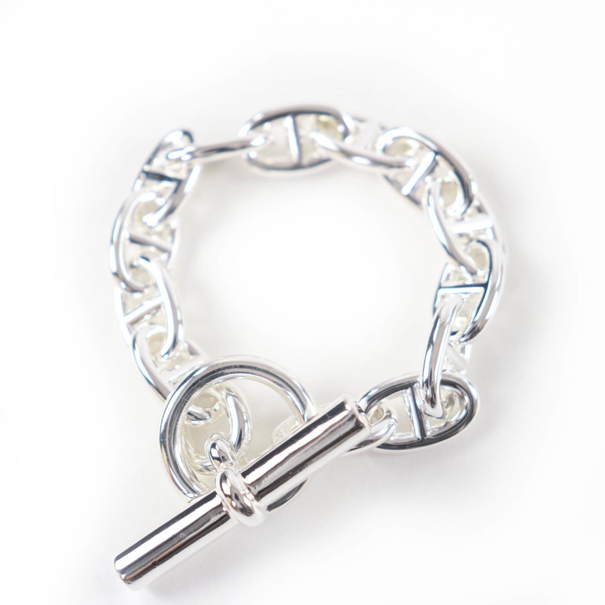 Hermes HERMES Chaine d'Ancre MM AG925 Bracelet Bangle, 13 links, Made in France, 2023 model, Weight: 49.36g, Women's. Size ONE SIZE - 1 Thumbnail