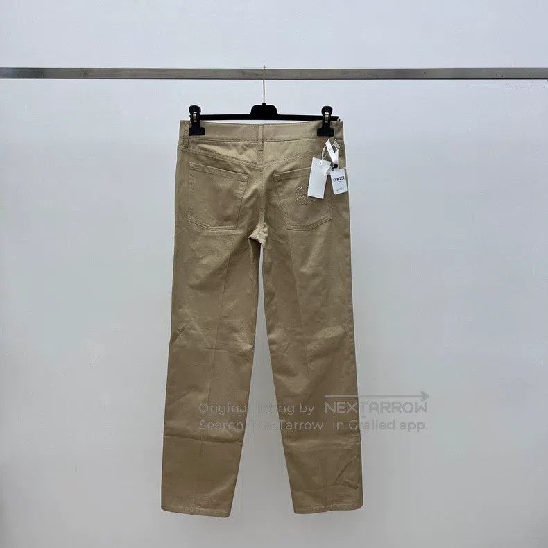 Miu Miu Miu Miu 38 Khaki overalls straight pants Size 37" - 3 Thumbnail